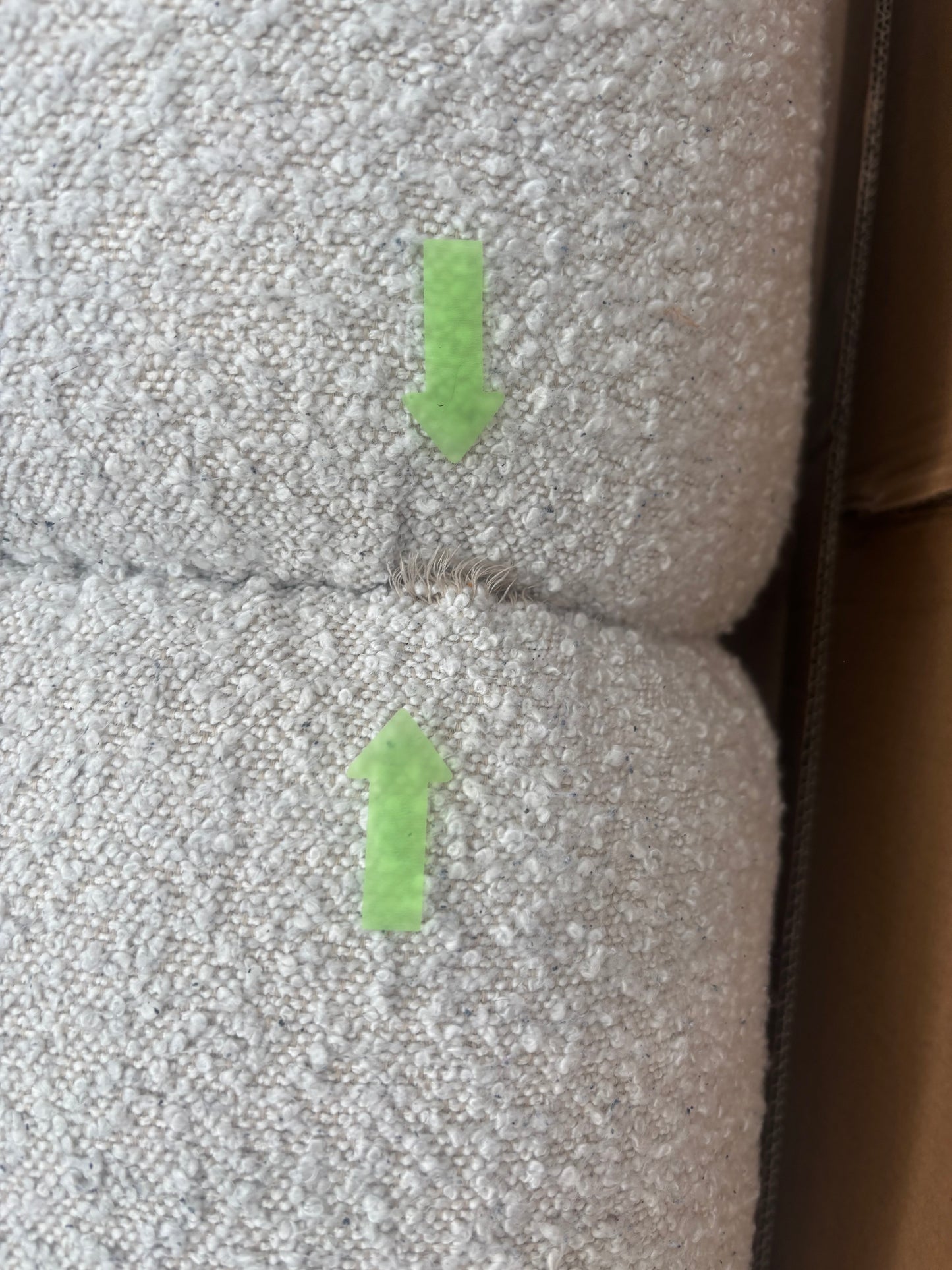 NZ CLZ20092 Aero Sofa 3S Jacquard Boucle Cream