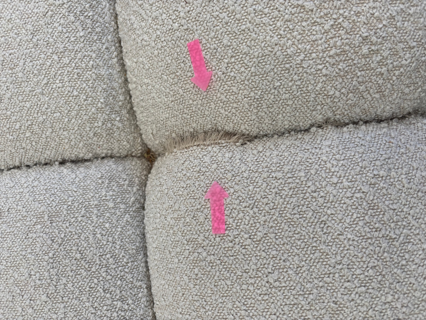 NZ CLZ20090 Aero Sofa 3S Jacquard Boucle Cream