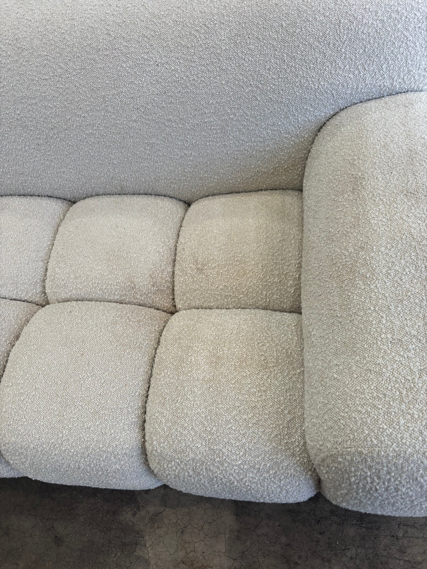 NZ CLZ20090 Aero Sofa 3S Jacquard Boucle Cream
