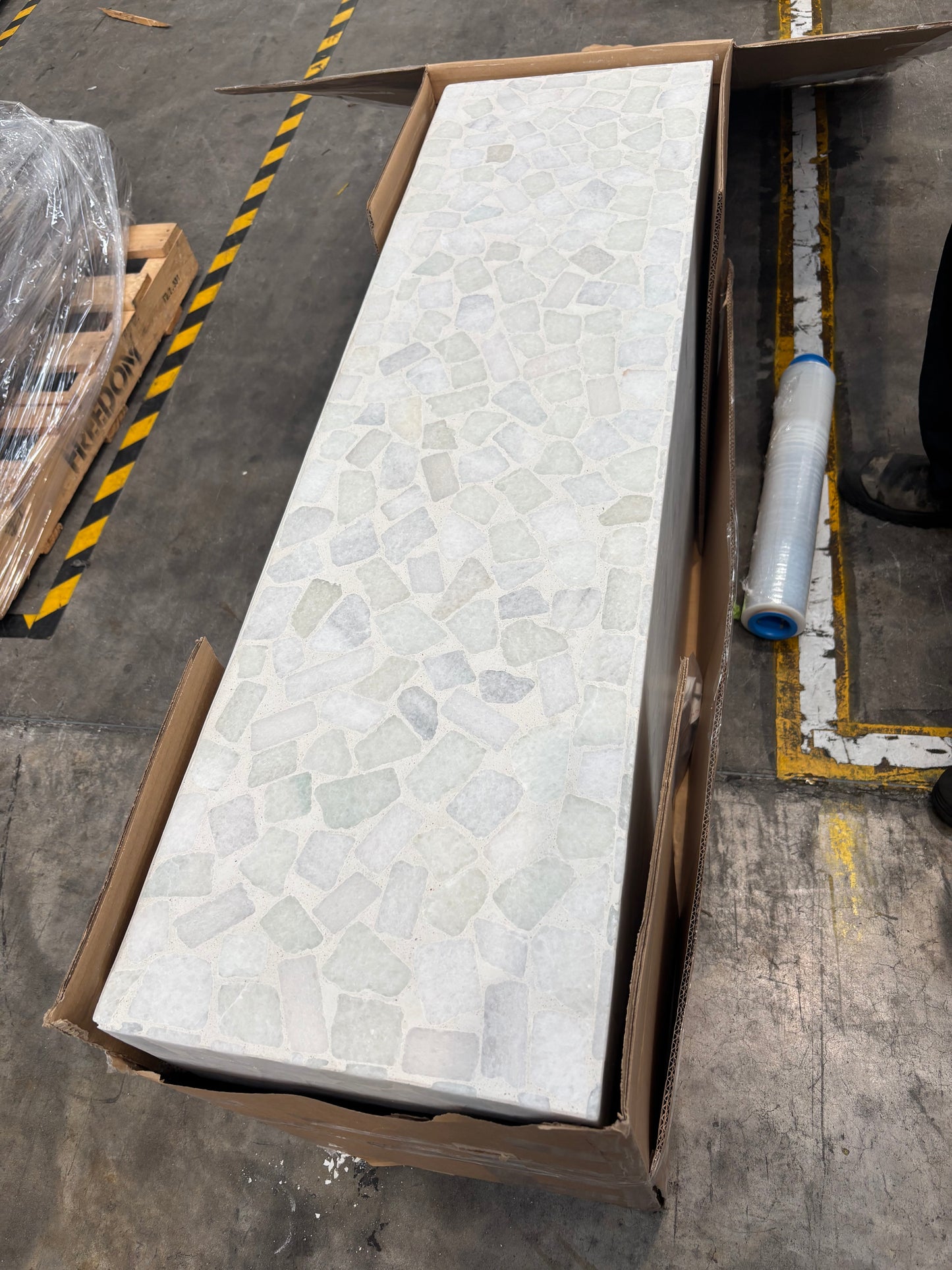 NZ CLZ20108 Mass Rectangle Coffee Table Marble Terr