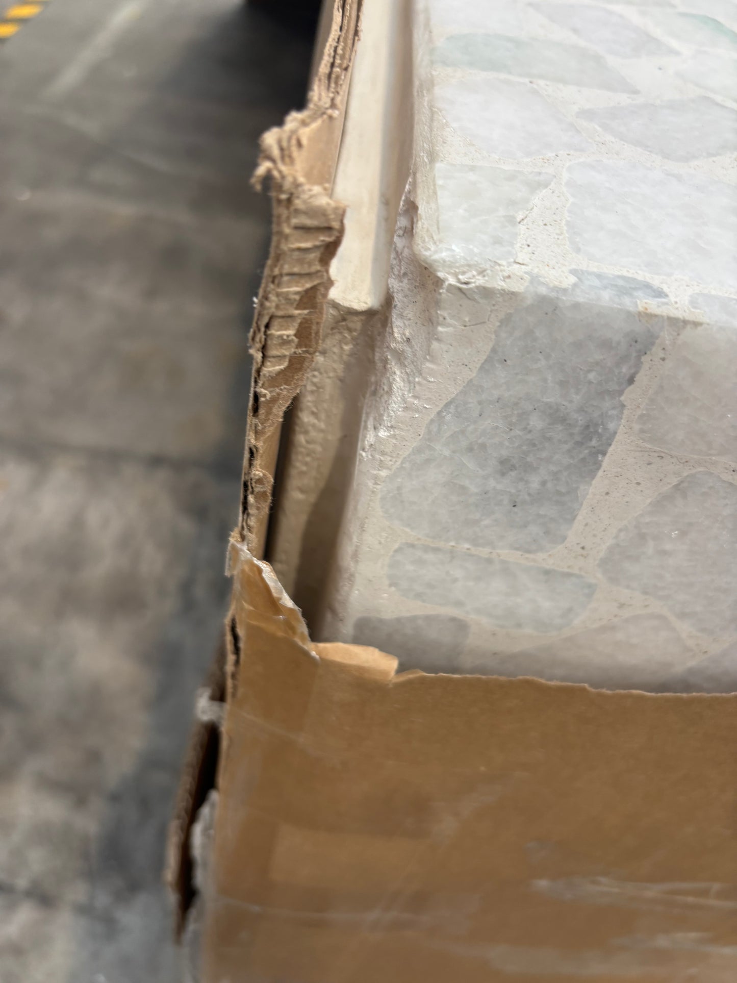 NZ CLZ20108 Mass Rectangle Coffee Table Marble Terr