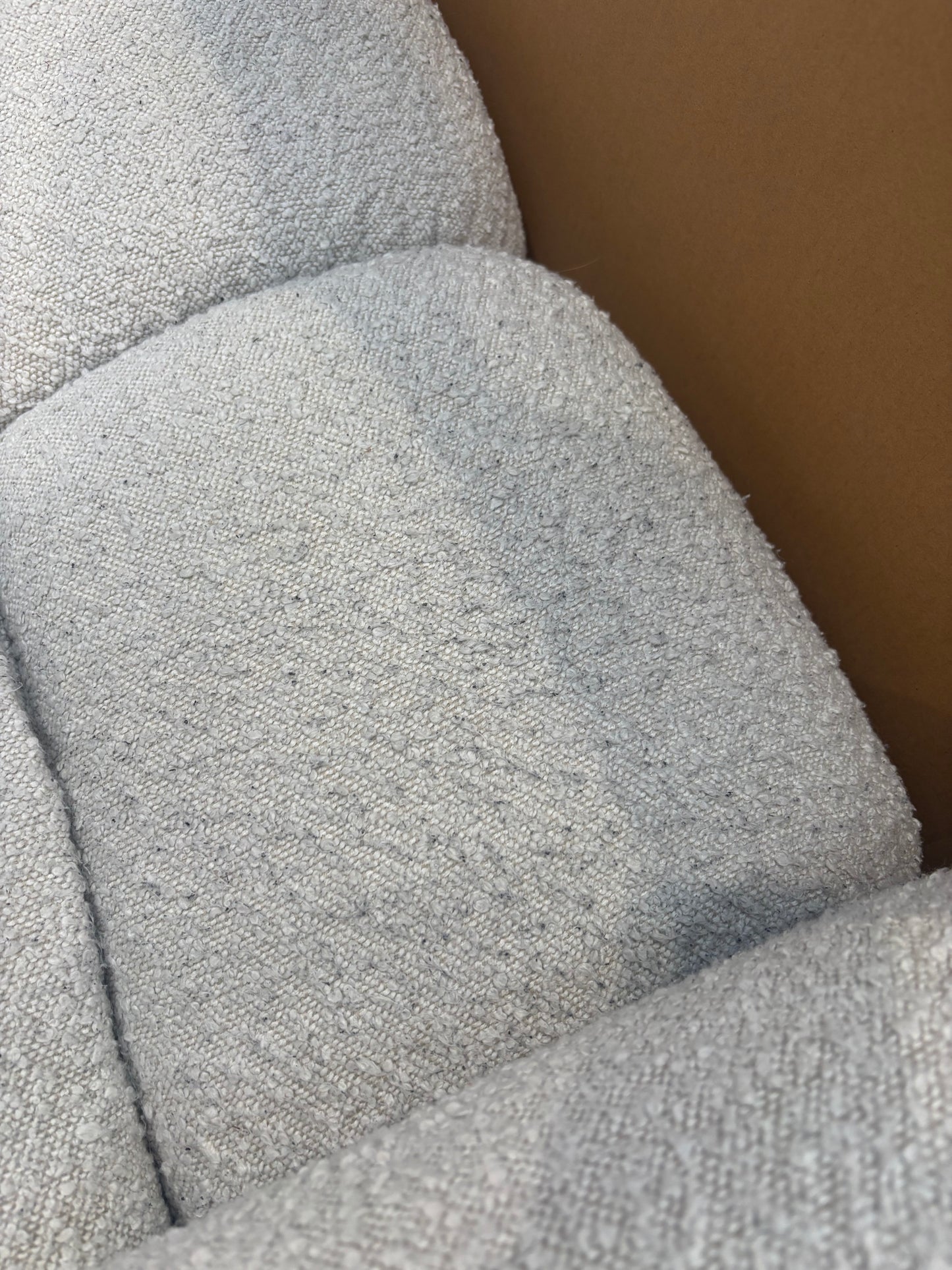 NZ CLZ20109 Aero Armchair Jacquard Boucle Cream