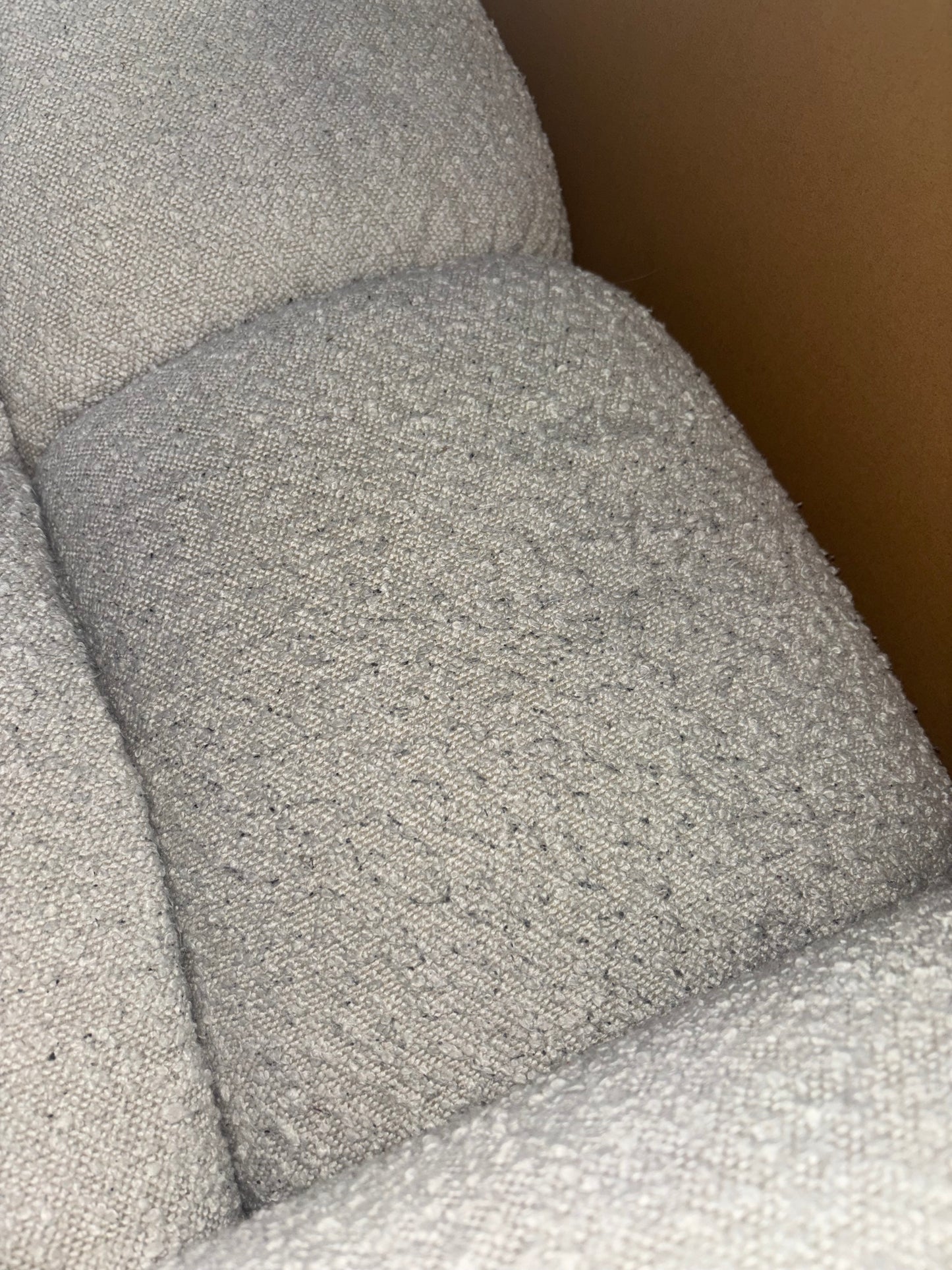 NZ CLZ20109 Aero Armchair Jacquard Boucle Cream