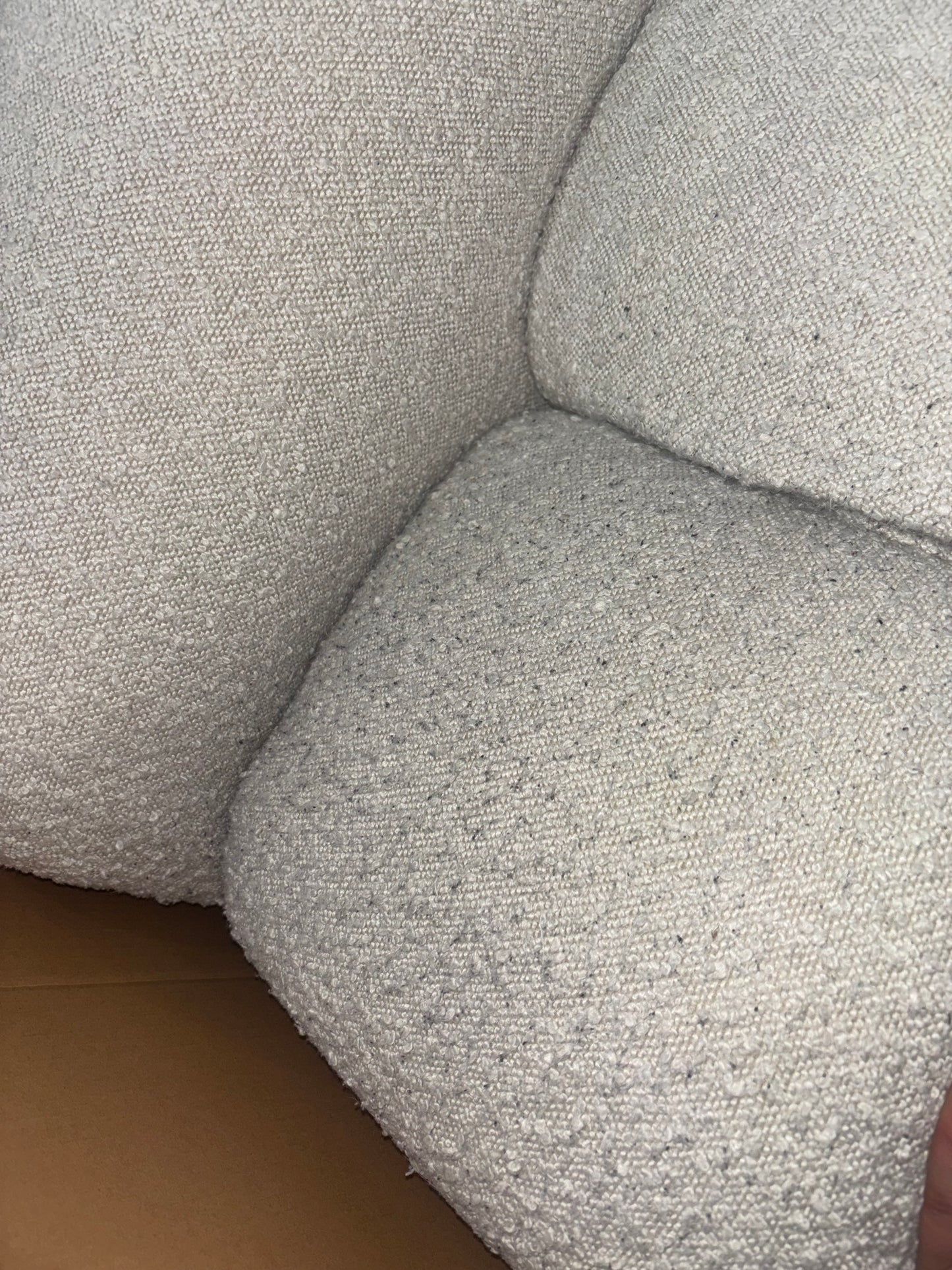 NZ CLZ20109 Aero Armchair Jacquard Boucle Cream