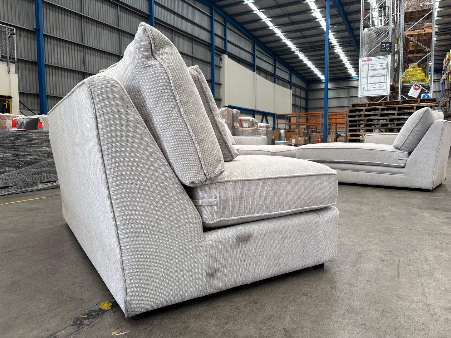 NZ PRZ20050 Addison 4pc Sofa Set Helio Oyster