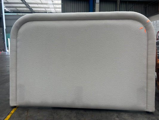 NZ PRZ20049 Audrey Bolster Edge (Headboard Only Queen) Fontaine Oat