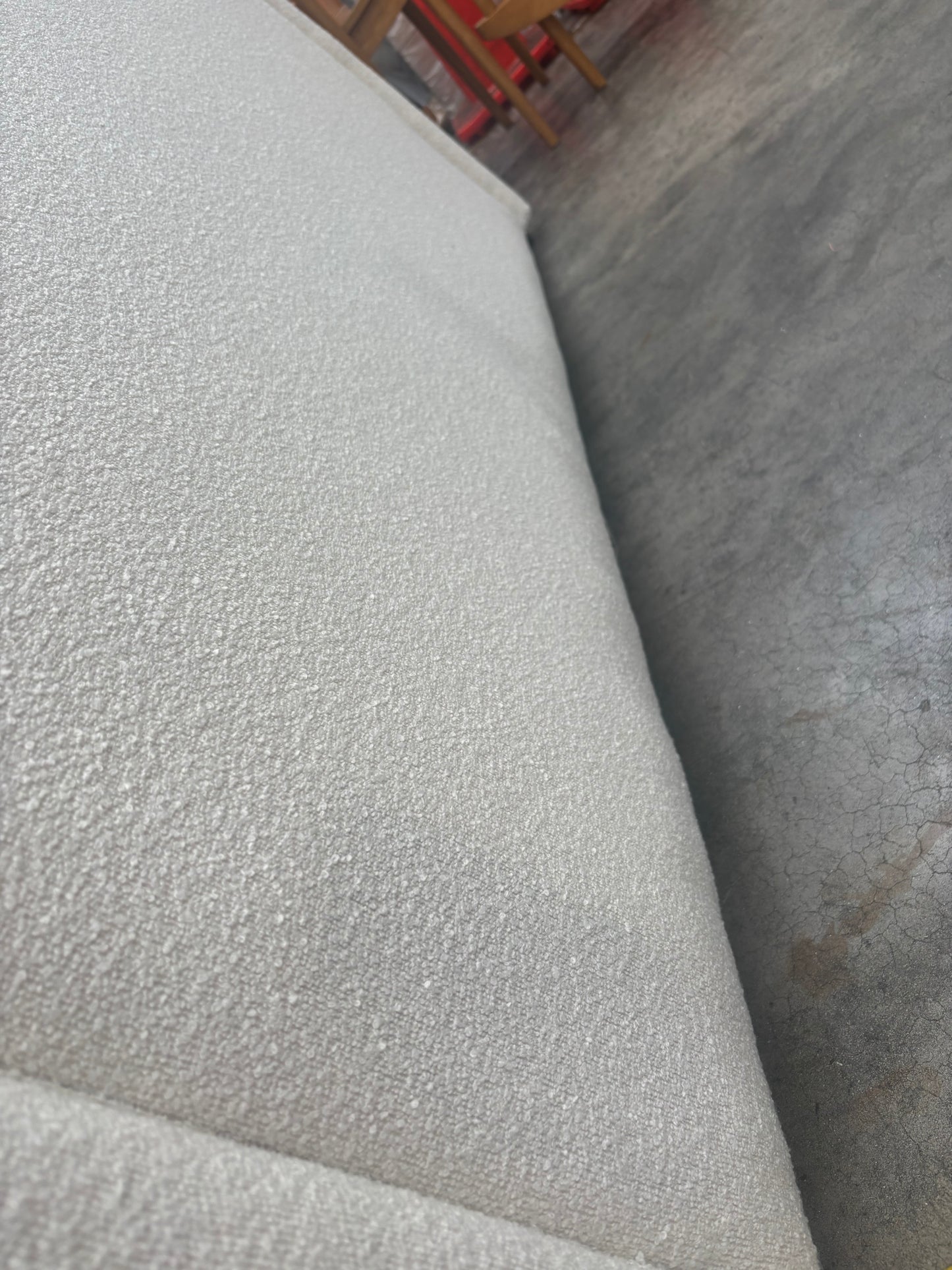 NZ PRZ20049 Audrey Bolster Edge (Headboard Only Queen) Fontaine Oat