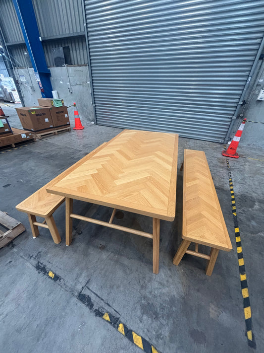 NZ CLZ20125 Tilda Dining Table 3pc Set