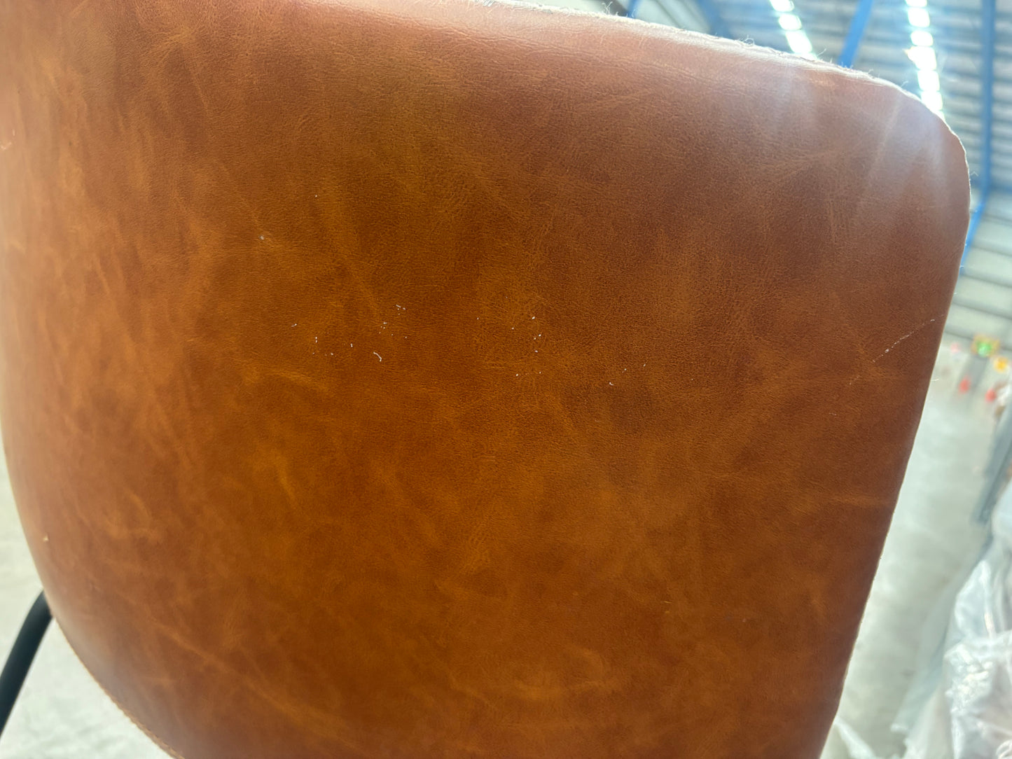 NZ CLZ20137 Saddle Dining Chair Tawny Tan