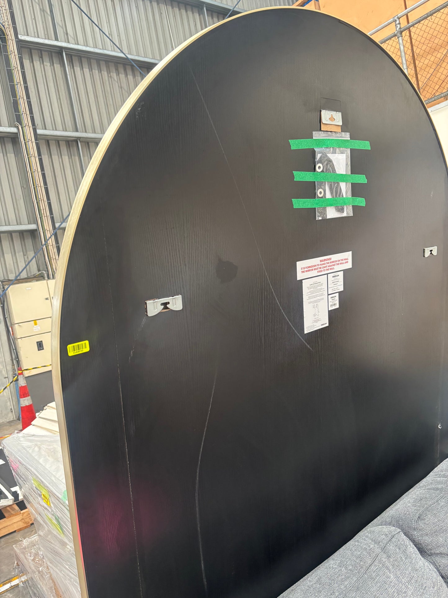 NZ CLZ20143 Hubert Floor Mirror 215cm Brushed Brass