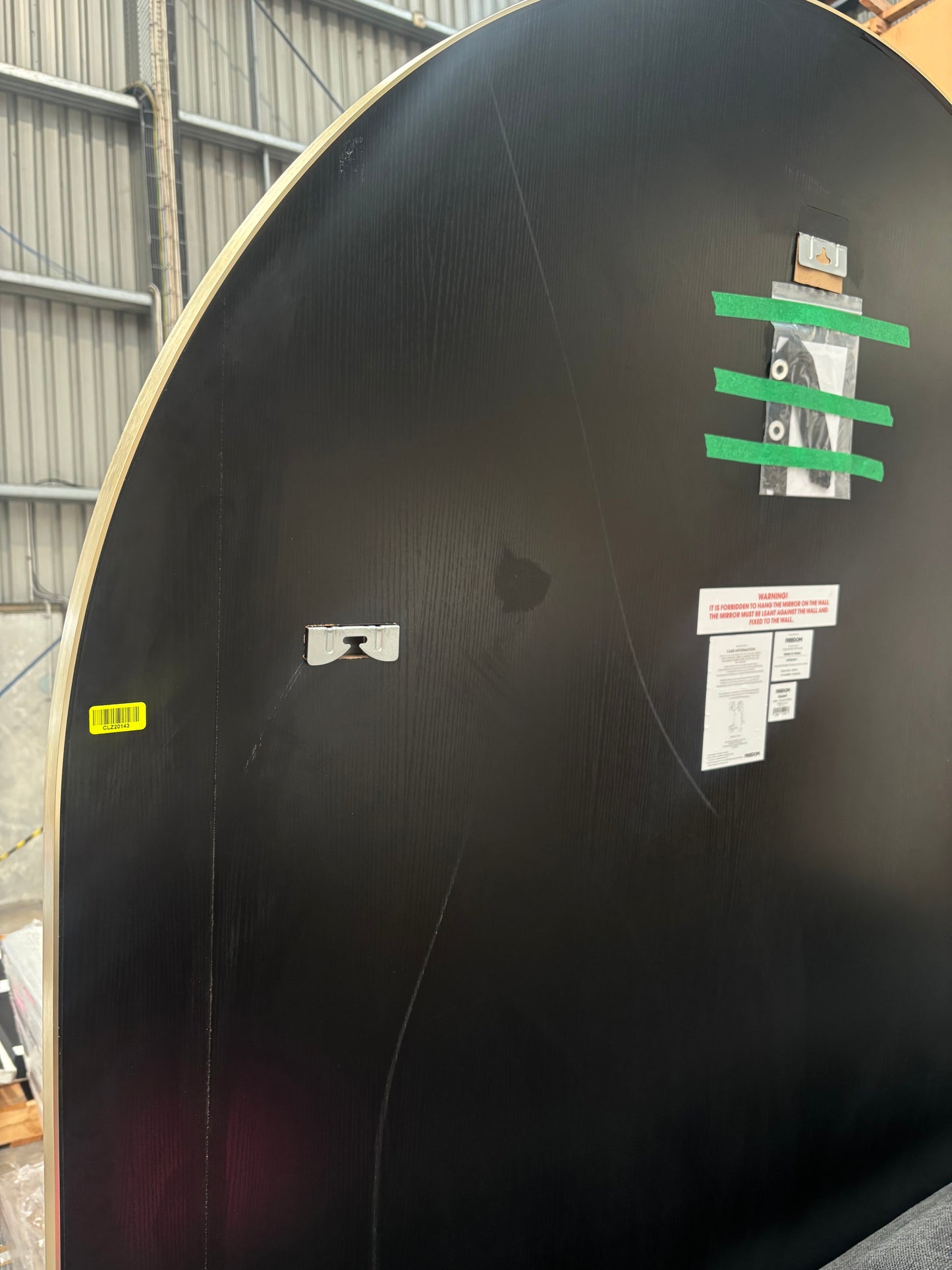 NZ CLZ20143 Hubert Floor Mirror 215cm Brushed Brass