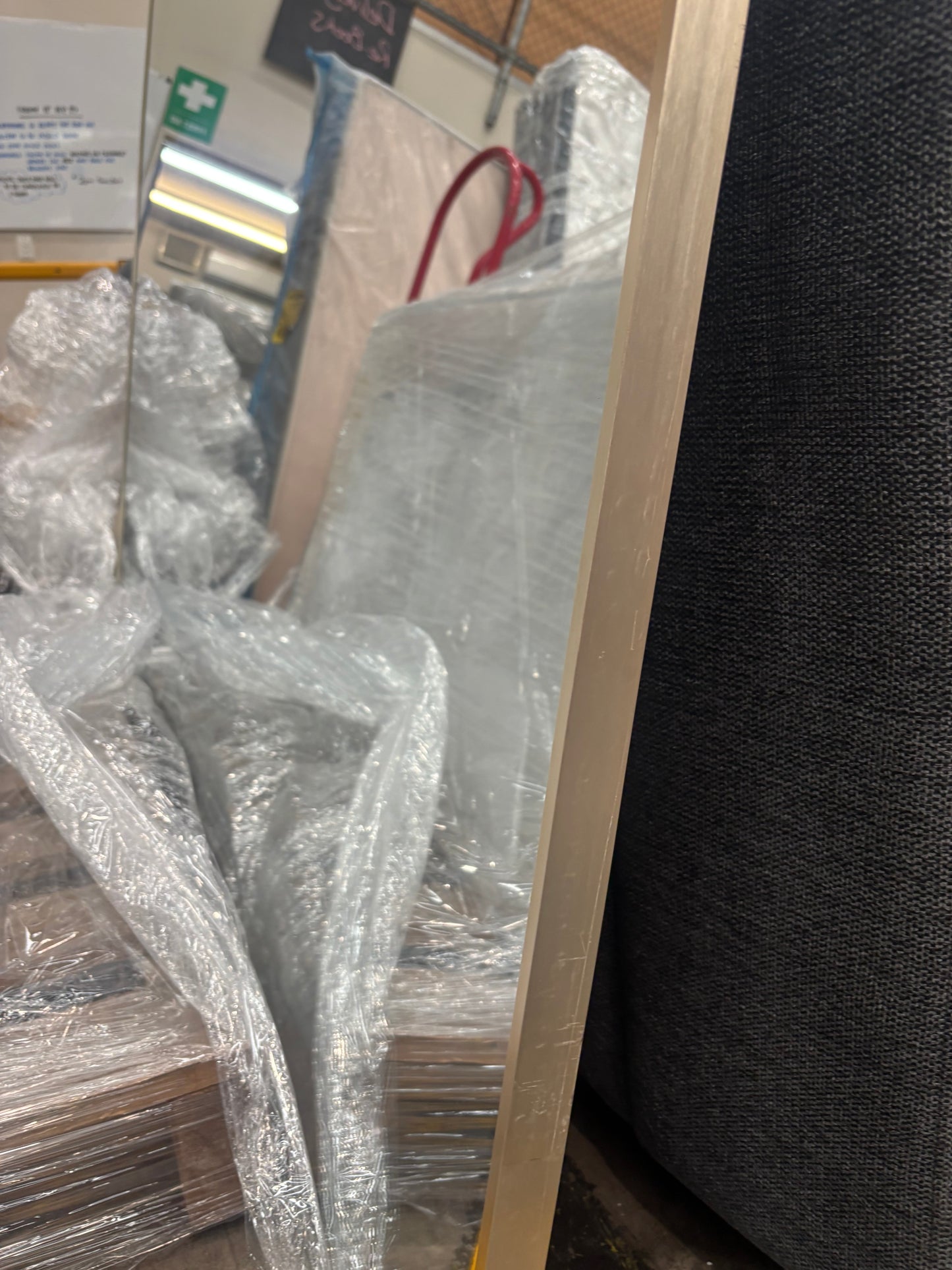 NZ CLZ20143 Hubert Floor Mirror 215cm Brushed Brass