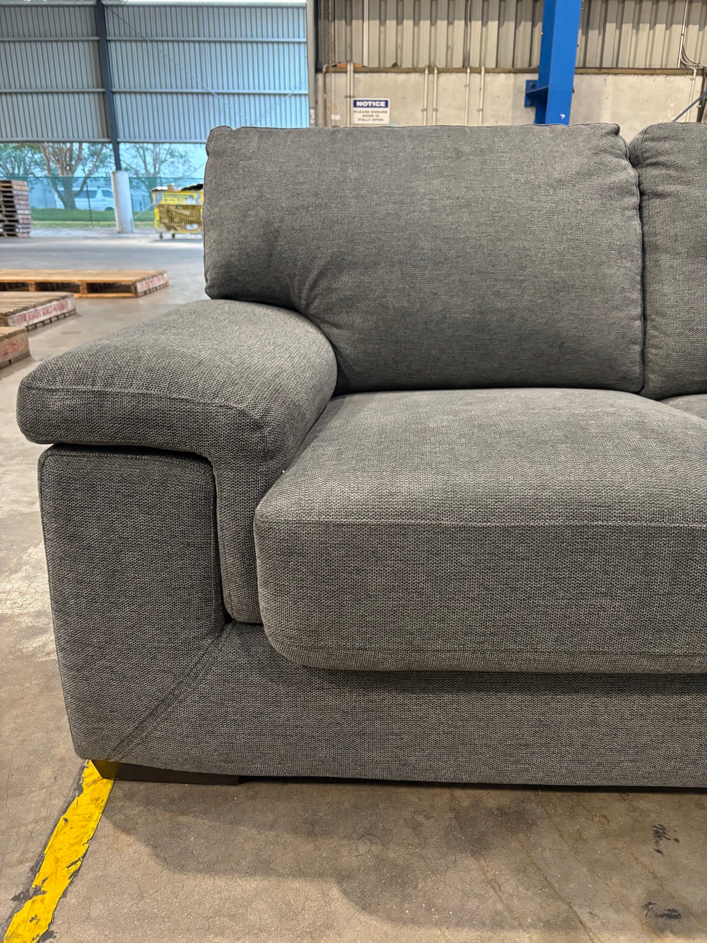 NZ CLZ20144 Barret Sofa Bed 3S Belfast Storm Memory Foam