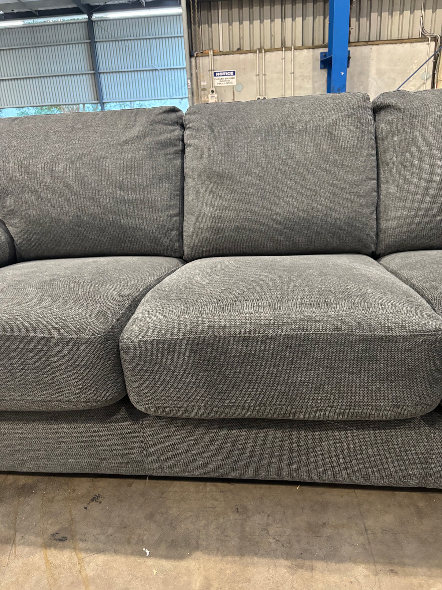 NZ CLZ20144 Barret Sofa Bed 3S Belfast Storm Memory Foam
