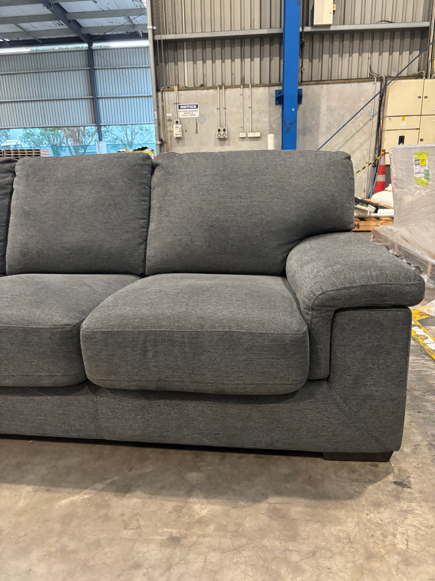 NZ CLZ20144 Barret Sofa Bed 3S Belfast Storm Memory Foam