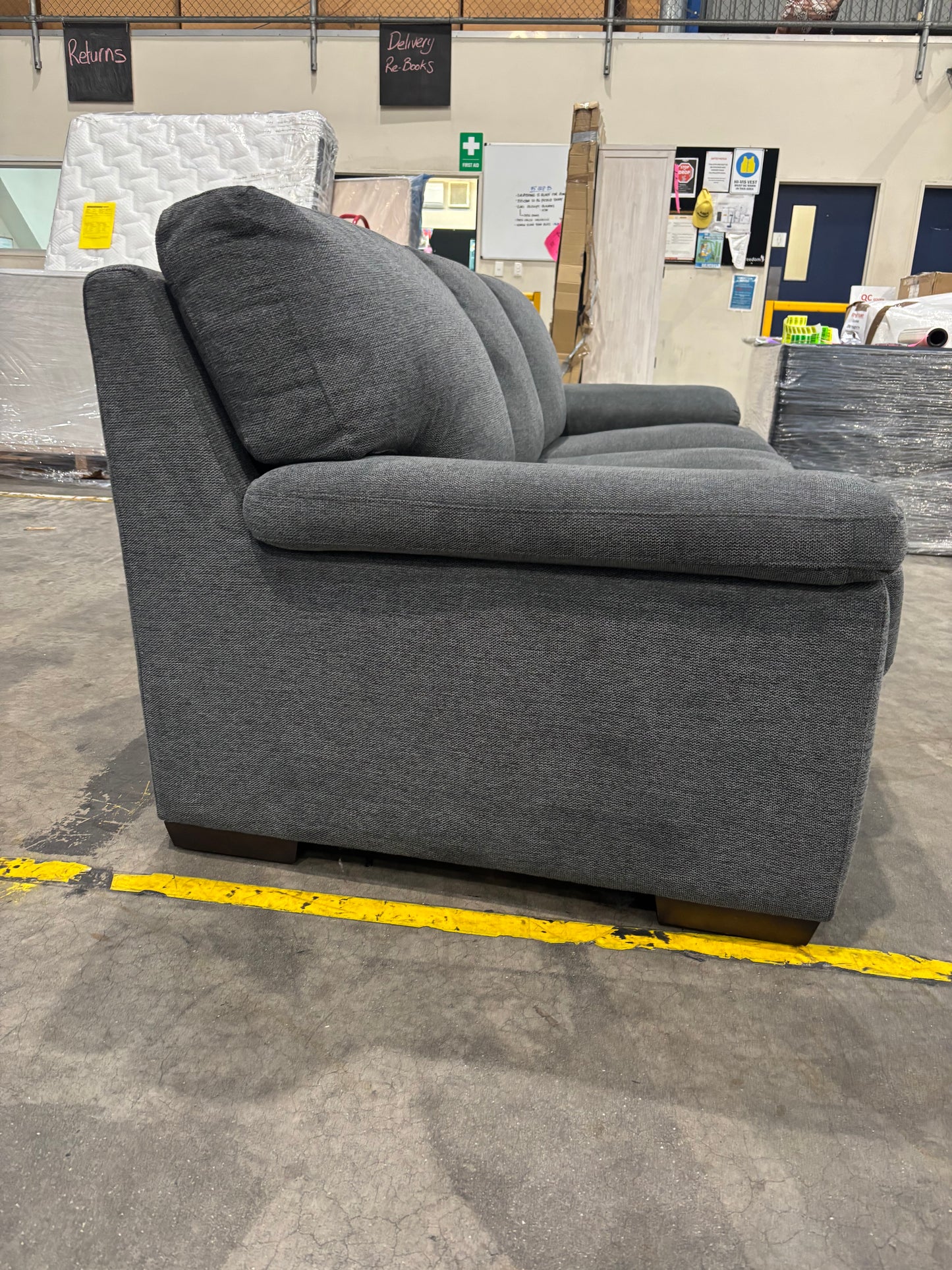 NZ CLZ20144 Barret Sofa Bed 3S Belfast Storm Memory Foam