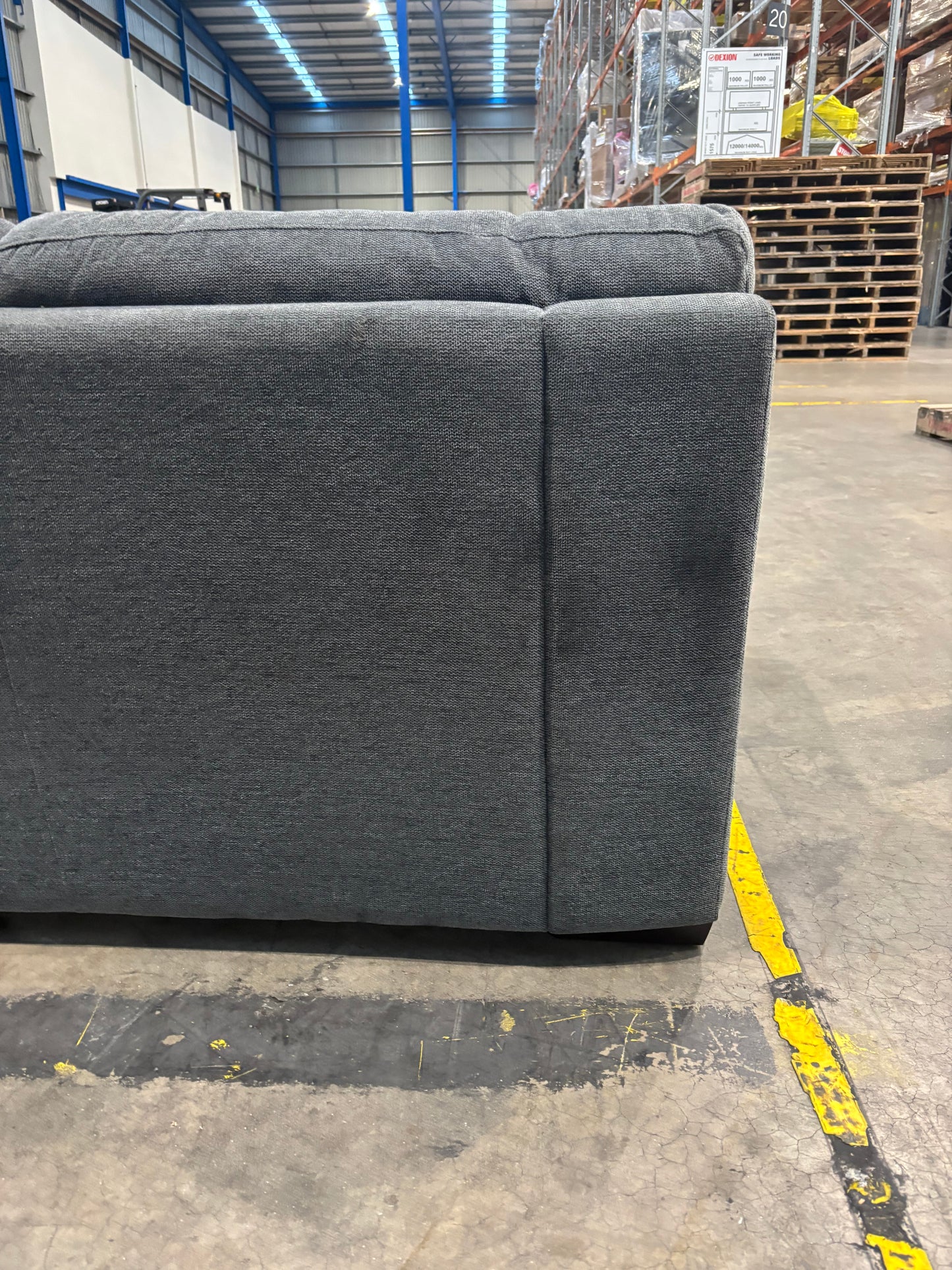 NZ CLZ20144 Barret Sofa Bed 3S Belfast Storm Memory Foam