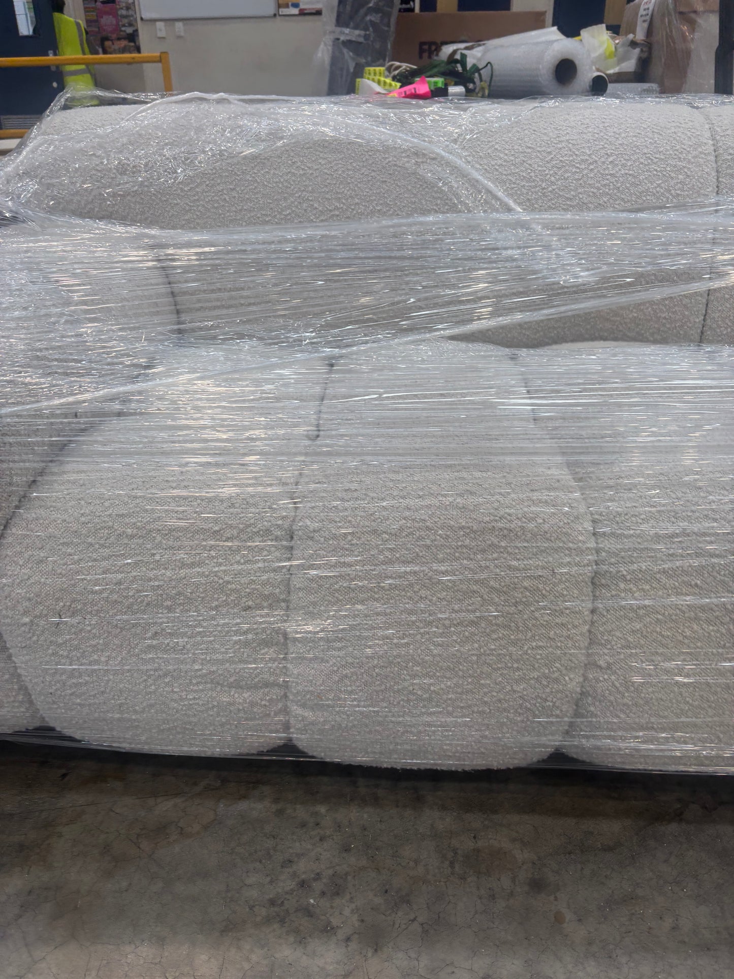 NZ CLZ20155 Aero Sofa 3S Jacquard Boucle Cream