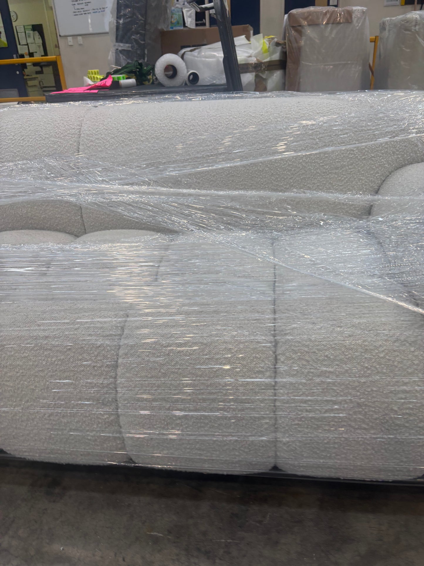 NZ CLZ20155 Aero Sofa 3S Jacquard Boucle Cream