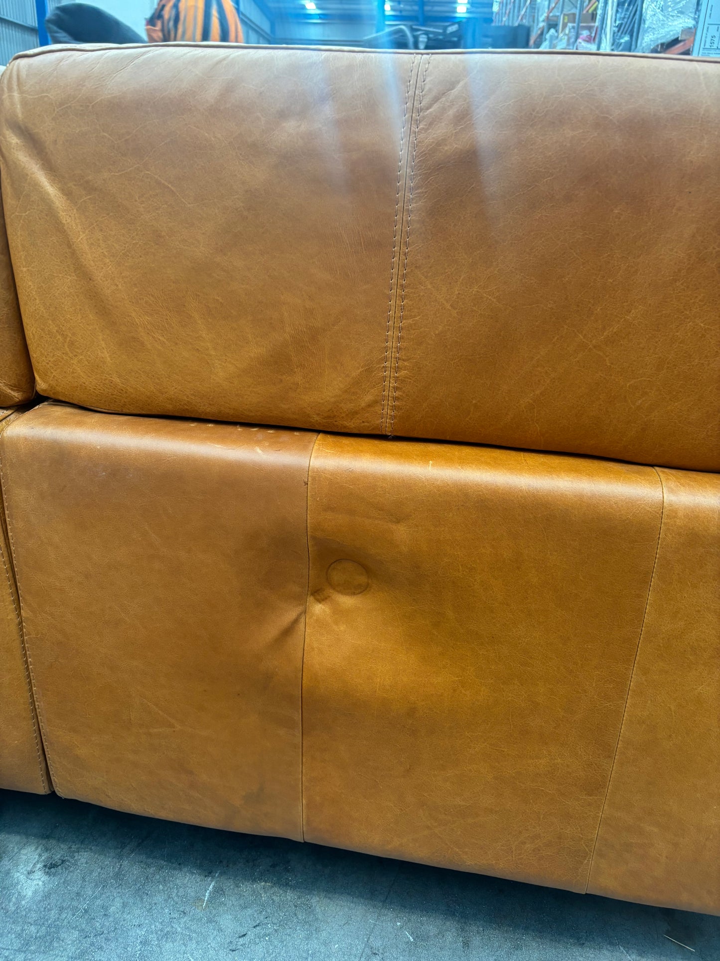 NZ CLZ20157 Connery Recliner Modular 2pc Set Benz Saddle