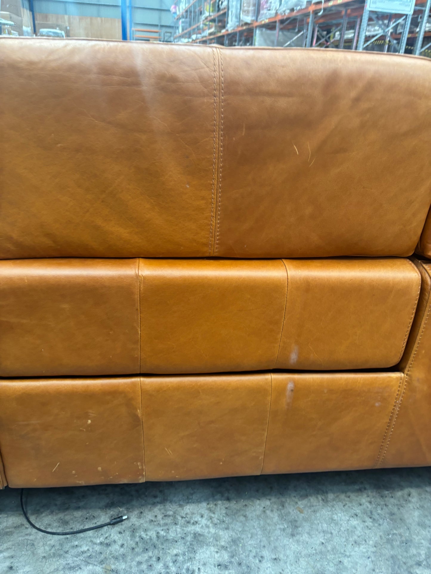 NZ CLZ20157 Connery Recliner Modular 2pc Set Benz Saddle