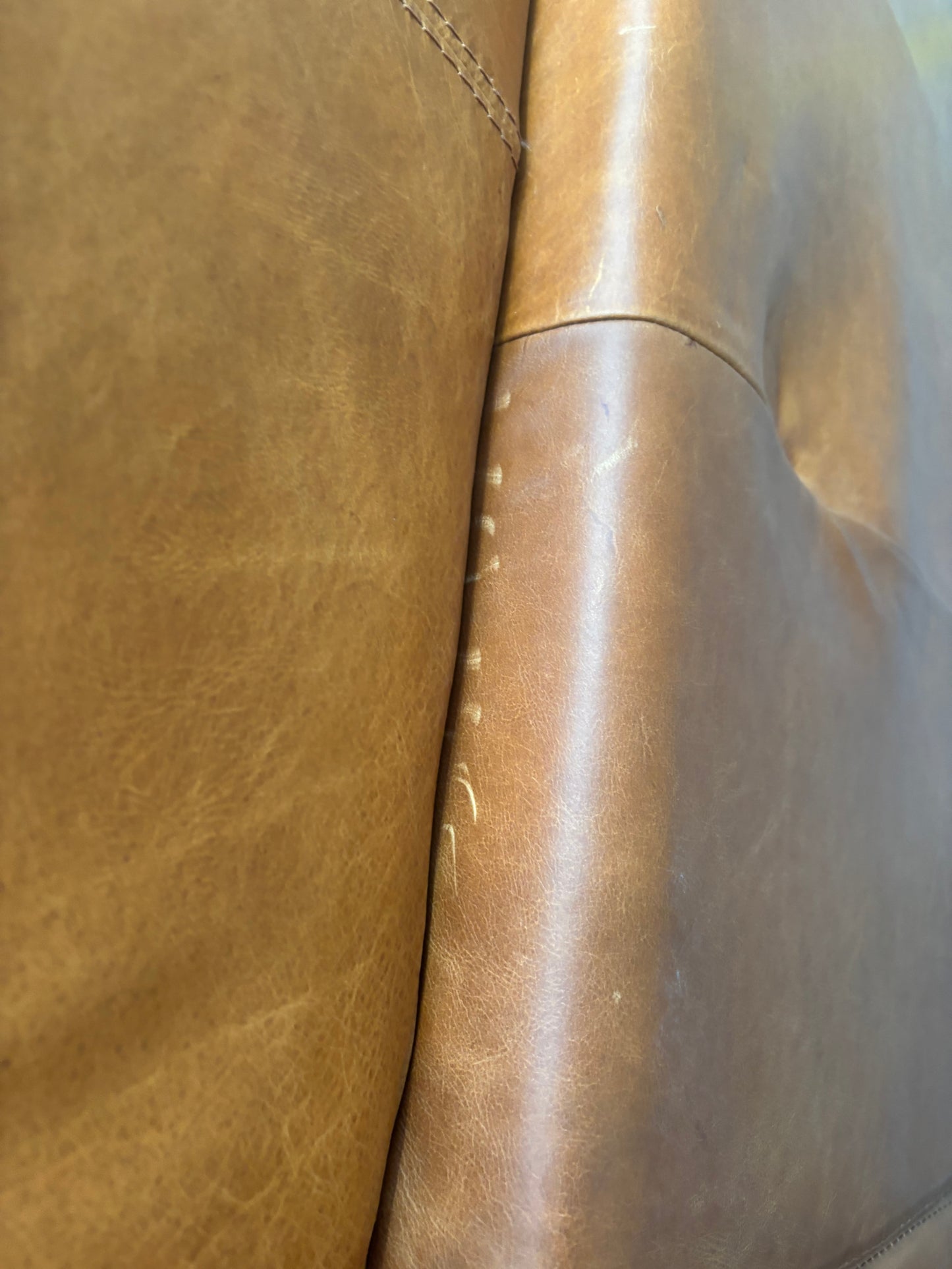 NZ CLZ20157 Connery Recliner Modular 2pc Set Benz Saddle