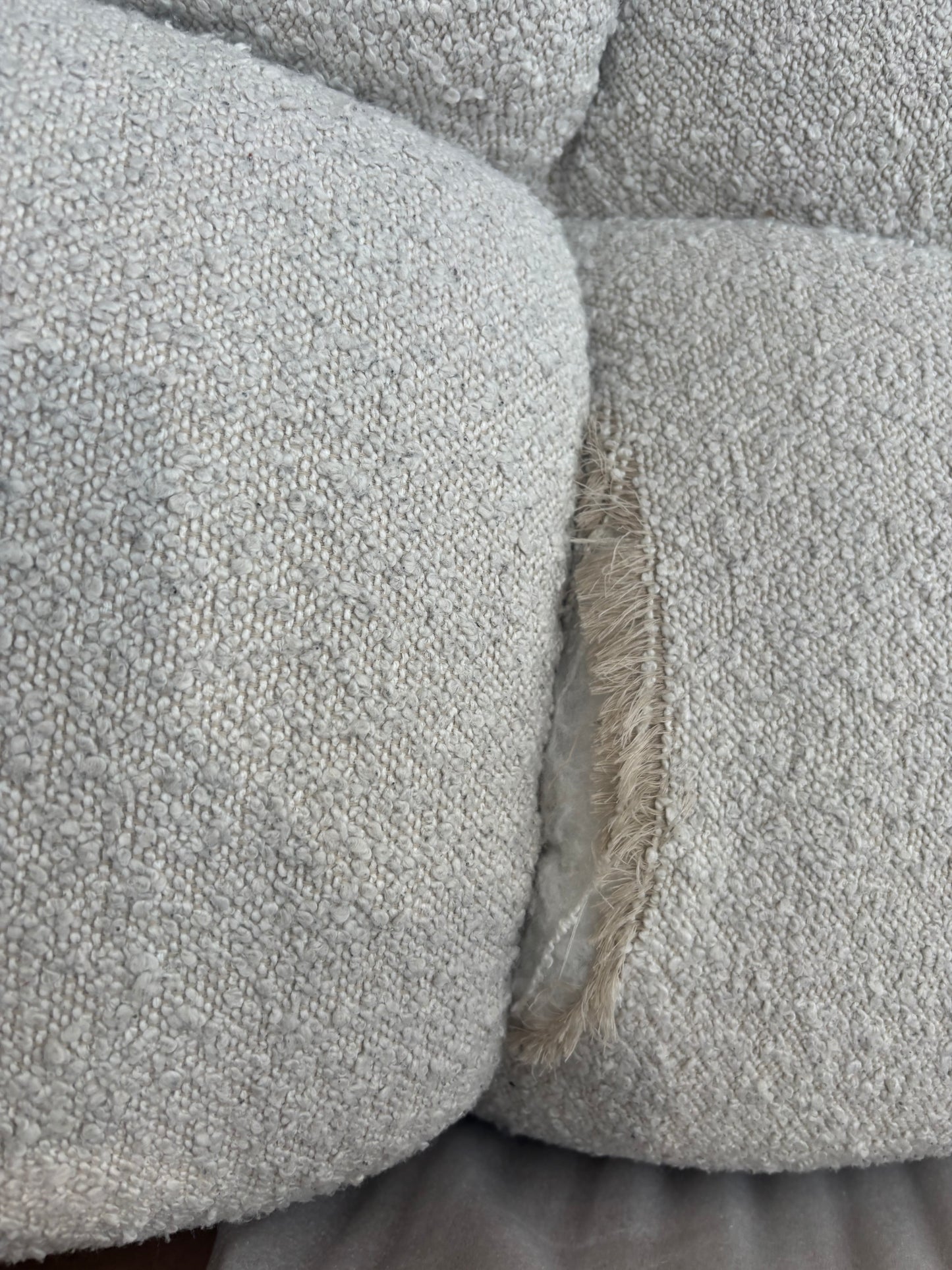 NZ CLZ20159 Aero Sofa 3S Jacquard Boucle Cream