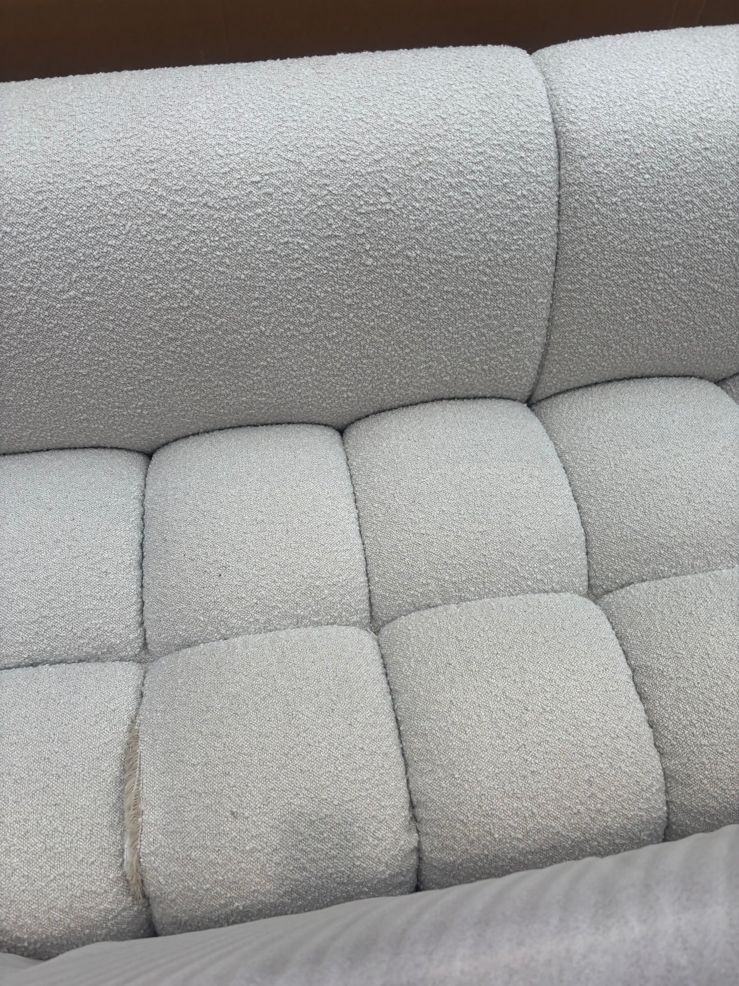 NZ CLZ20159 Aero Sofa 3S Jacquard Boucle Cream