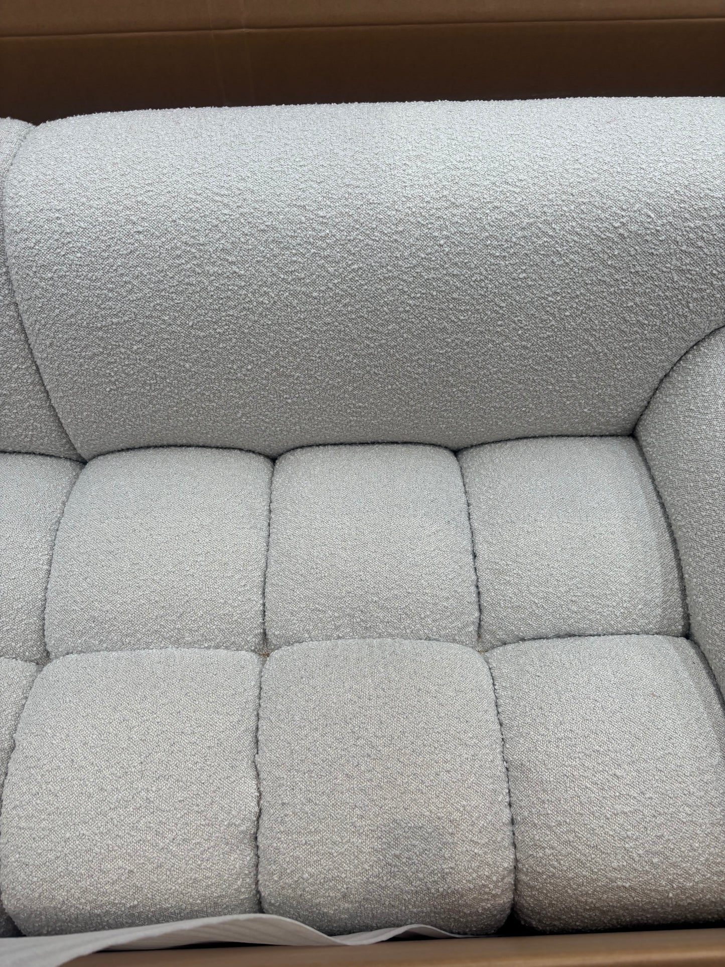 NZ CLZ20159 Aero Sofa 3S Jacquard Boucle Cream