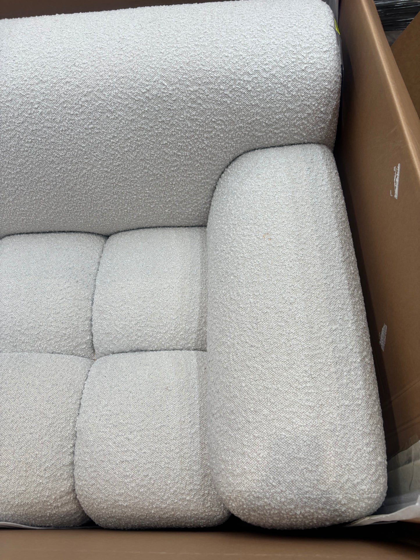 NZ CLZ20159 Aero Sofa 3S Jacquard Boucle Cream