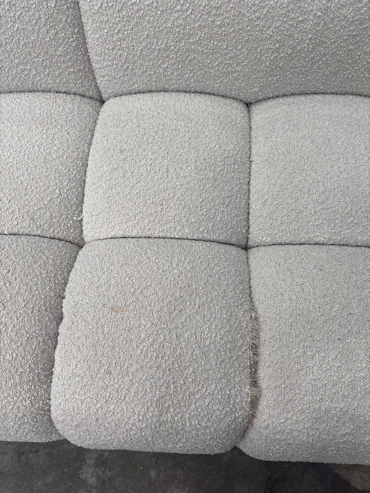 NZ CLZ20160 Aero Sofa 3S Jacquard Boucle Cream