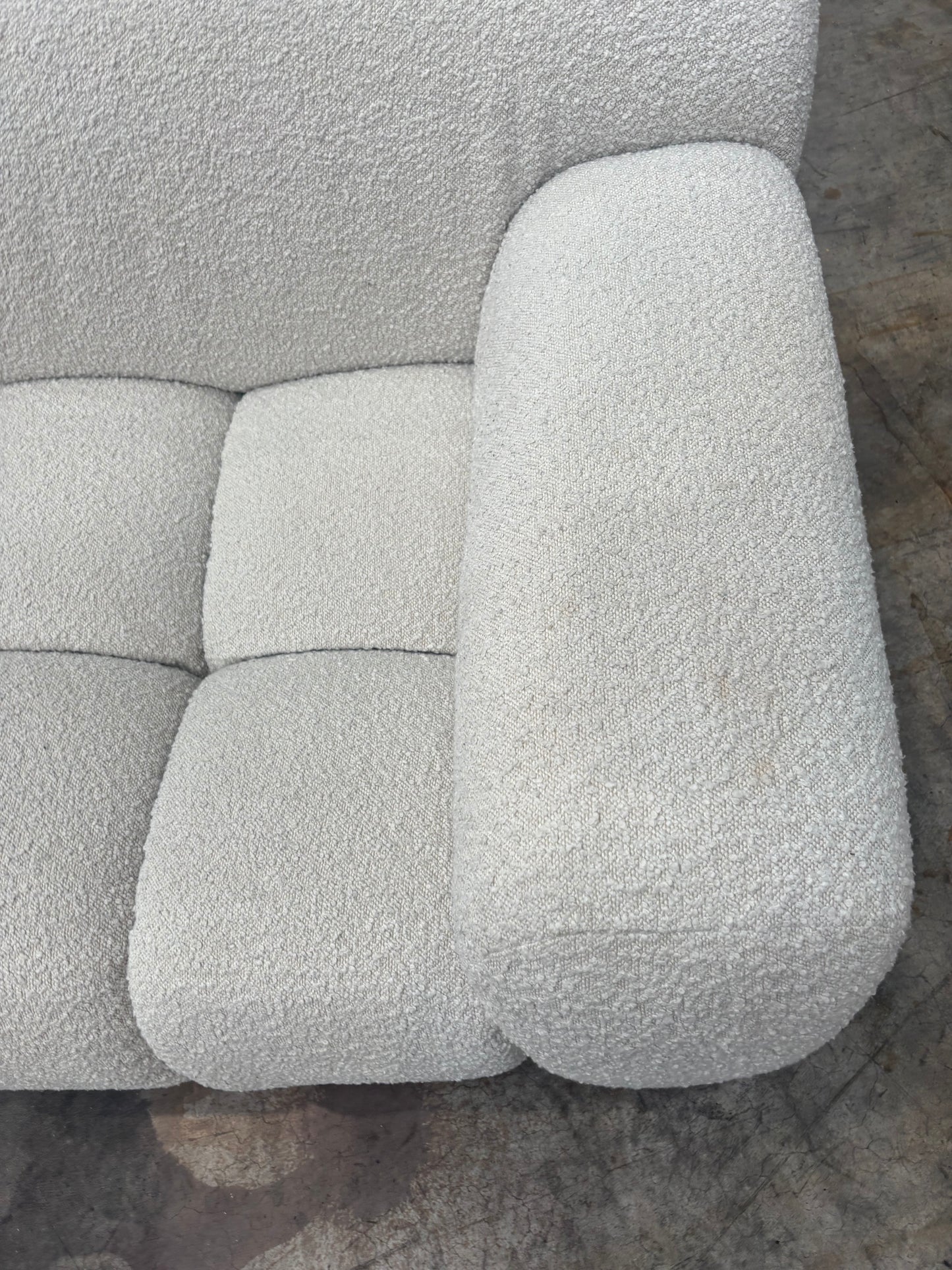 NZ CLZ20160 Aero Sofa 3S Jacquard Boucle Cream