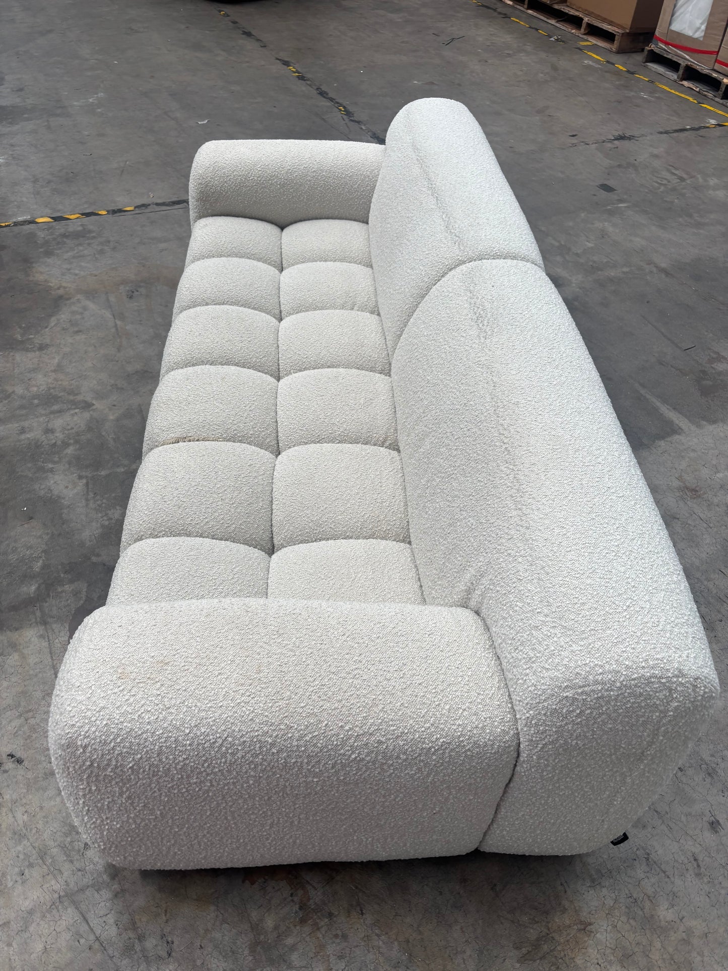 NZ CLZ20160 Aero Sofa 3S Jacquard Boucle Cream