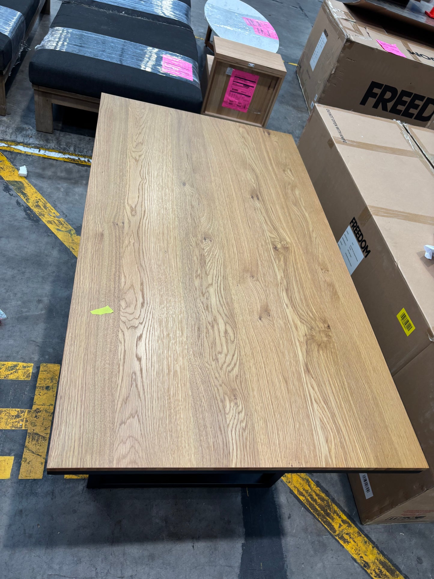 NZ PRZ20067 Alps Dining Table 160x90cm Natural/Black