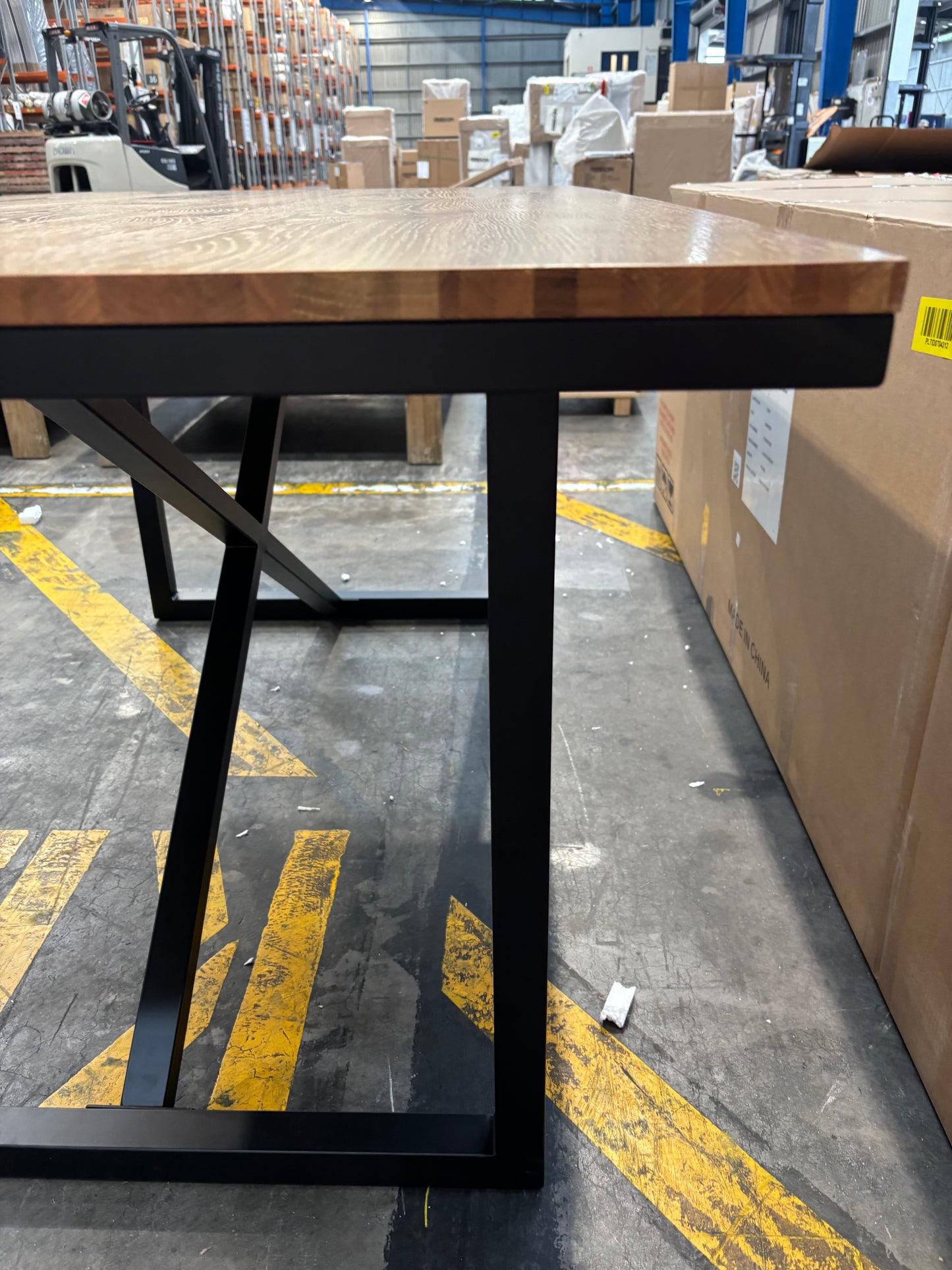 NZ PRZ20067 Alps Dining Table 160x90cm Natural/Black