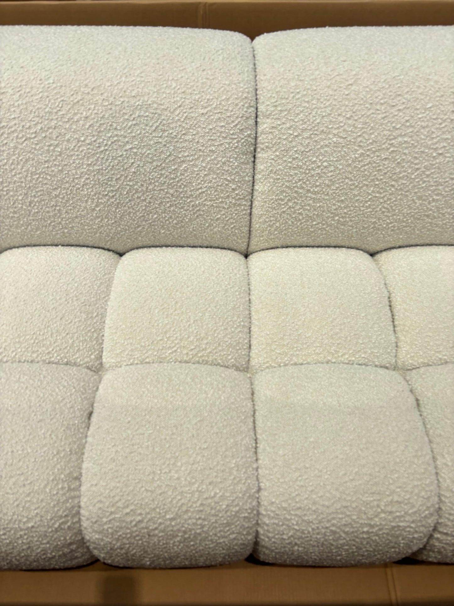 NZ CLZ20163 Aero Sofa 3S Jacquard Boucle Cream