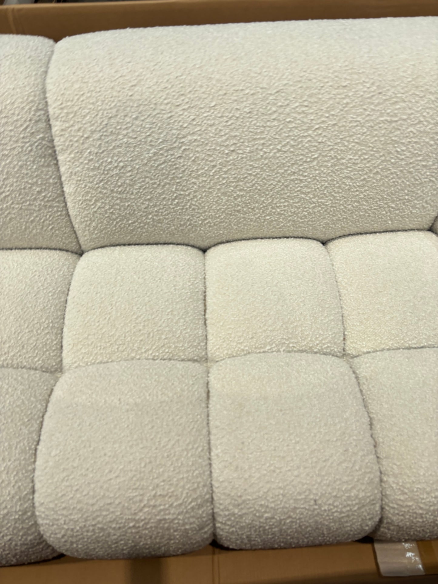 NZ CLZ20163 Aero Sofa 3S Jacquard Boucle Cream