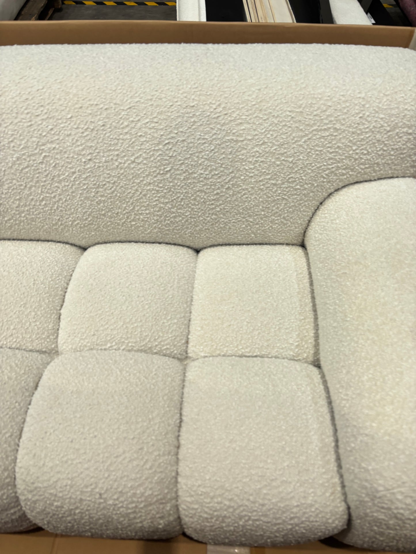 NZ CLZ20163 Aero Sofa 3S Jacquard Boucle Cream