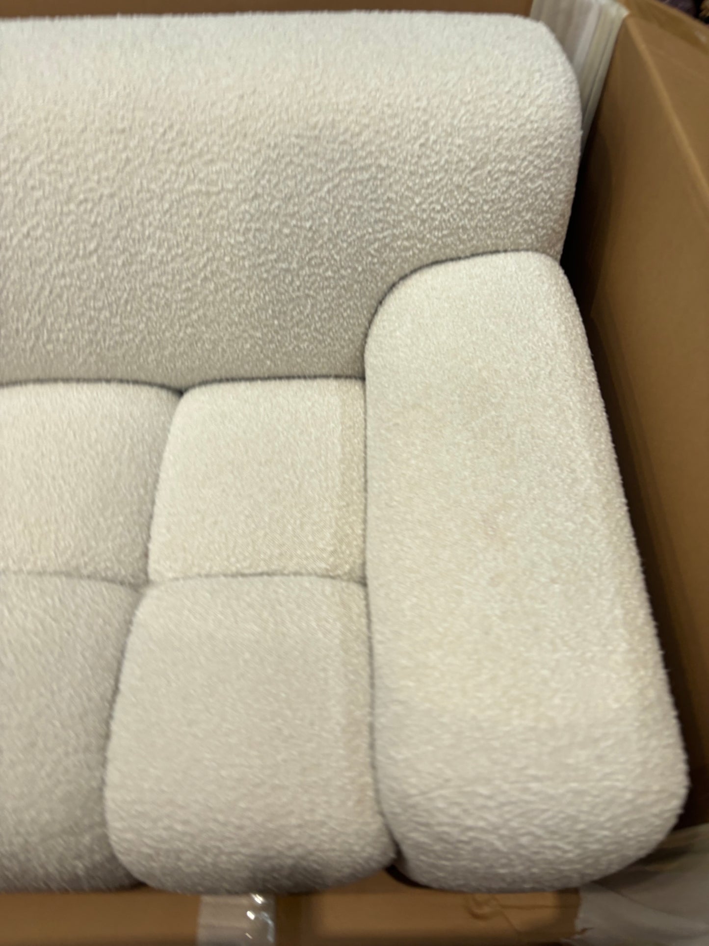 NZ CLZ20163 Aero Sofa 3S Jacquard Boucle Cream