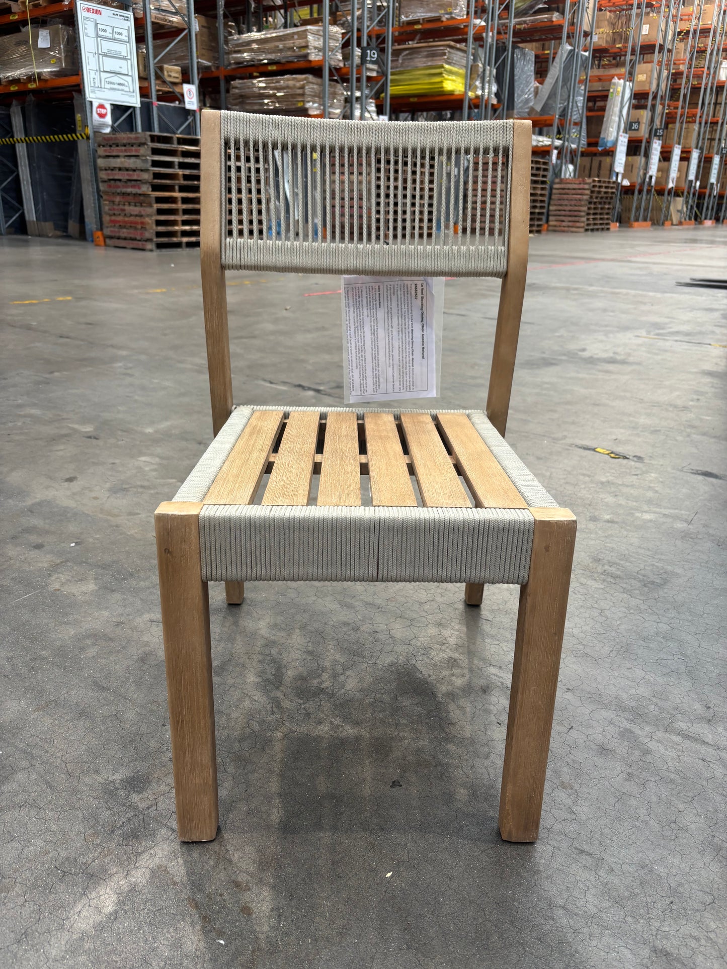 NZ CLZ20174 Le Vent Outdoor Dining Chair - Armless