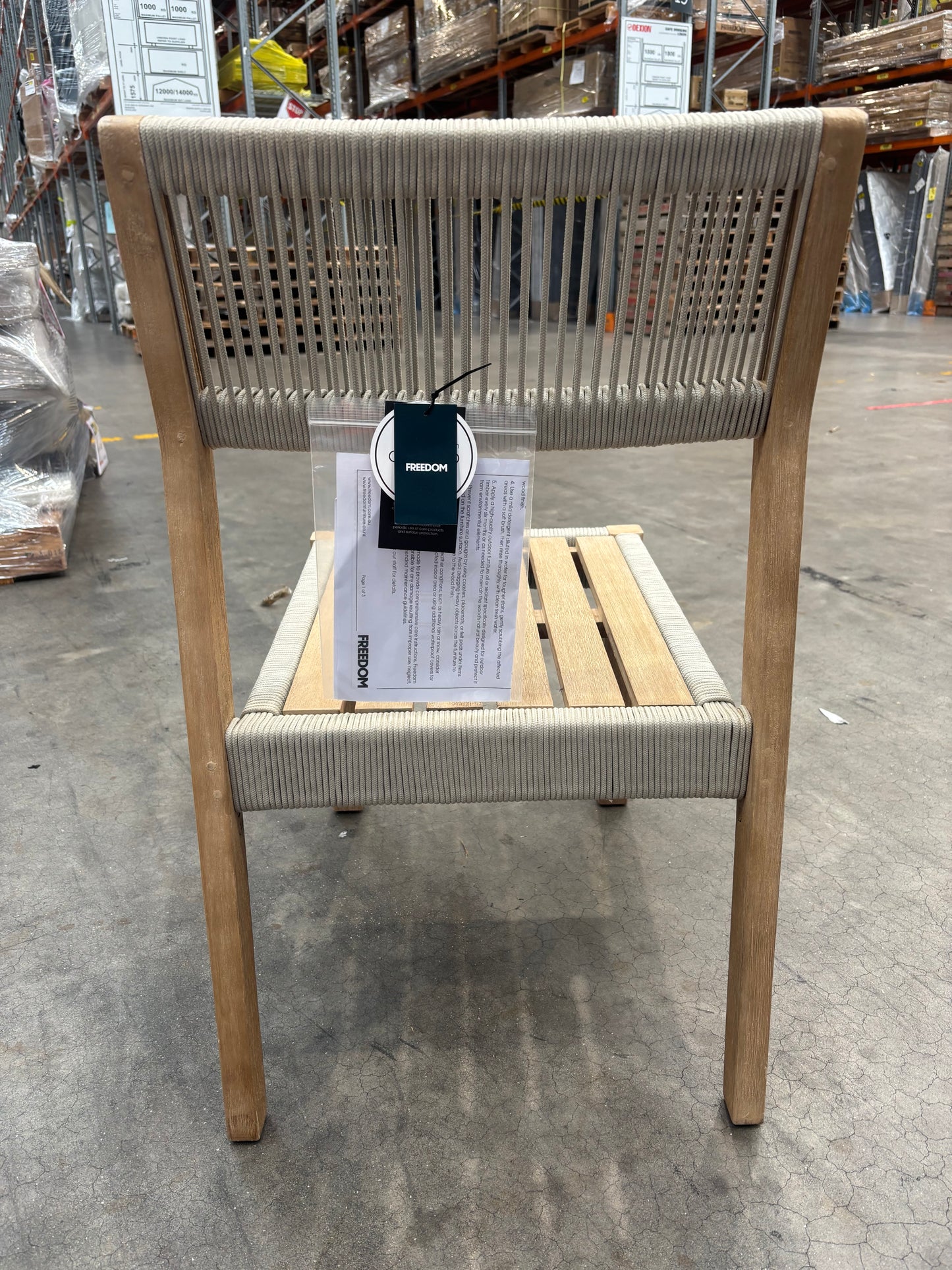 NZ CLZ20174 Le Vent Outdoor Dining Chair - Armless