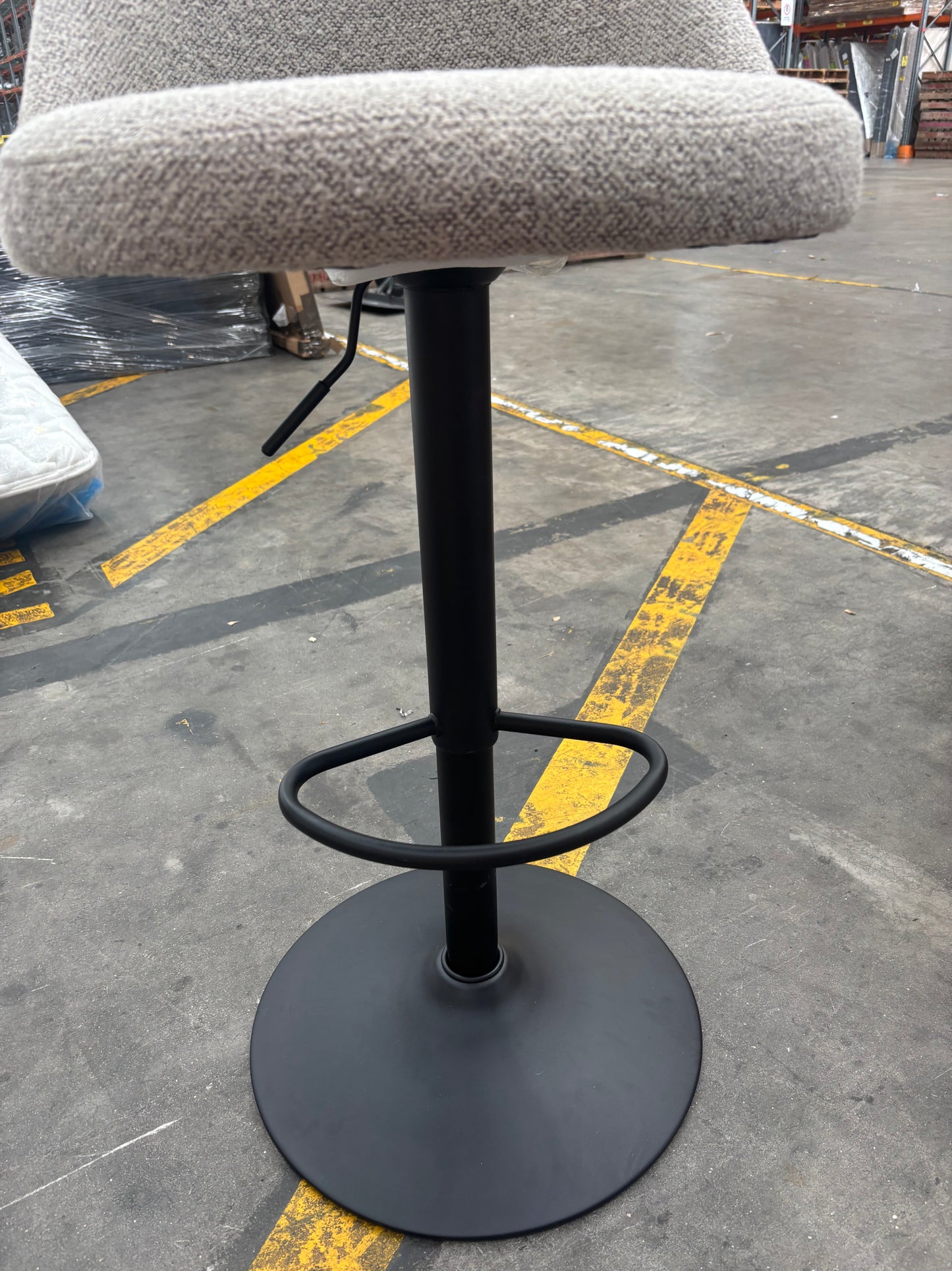 NZ PRZ20081 Selena Counter Stool Crush Light Grey