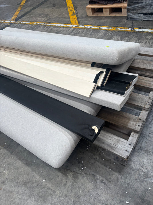 NZ CLZ20195 Ava Bed King Oatmeal 4pc Set