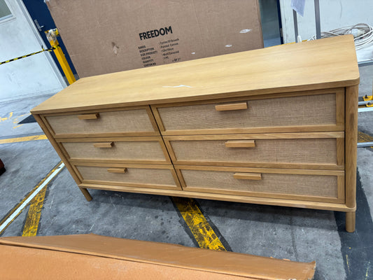 NZ CLZ20200 Arlo Dresser 6 Drawer Natural