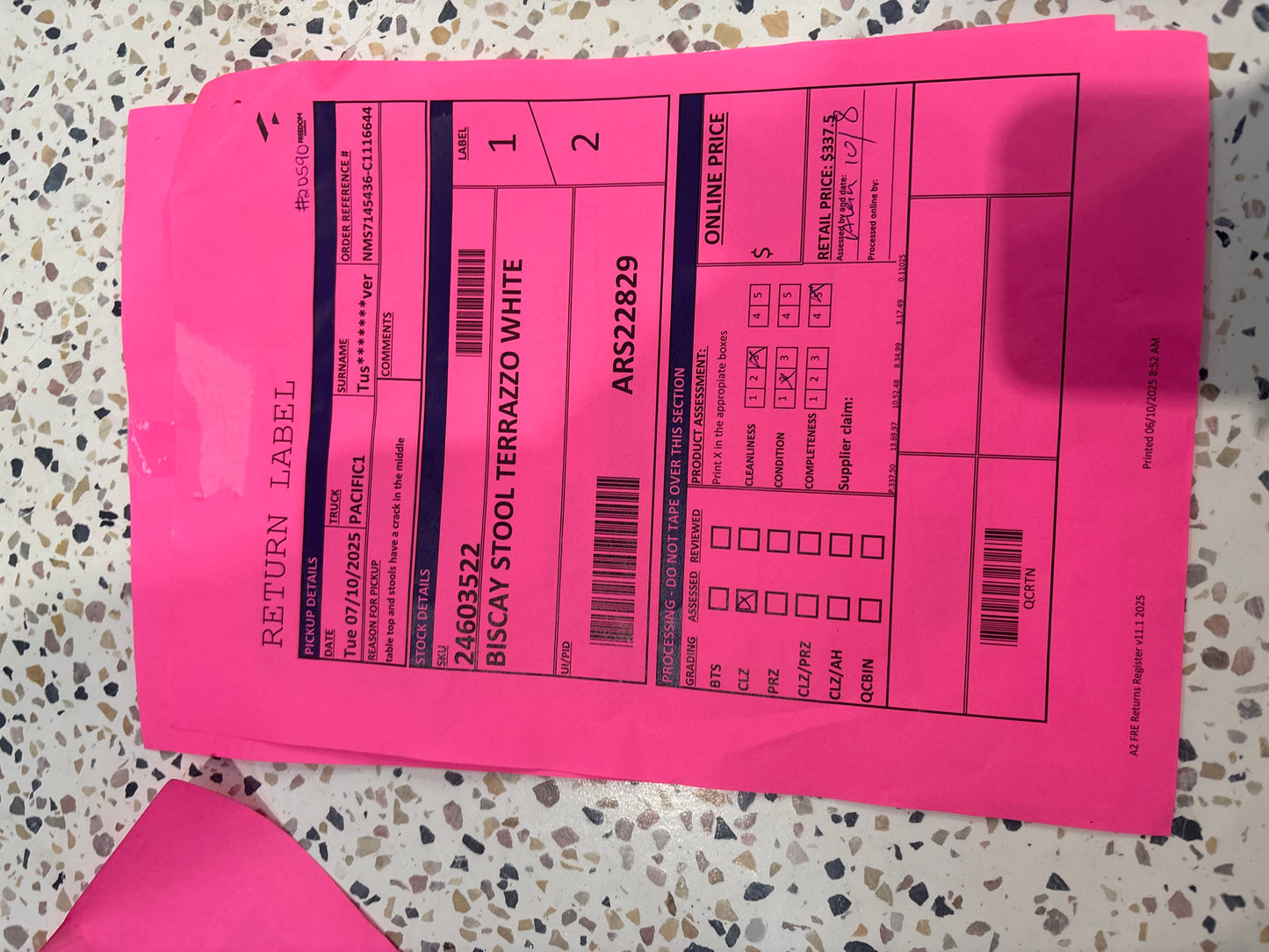 NZ CLZ20211 Brixton Outdoor Bistro Dining Table & 2x Biscay Stools