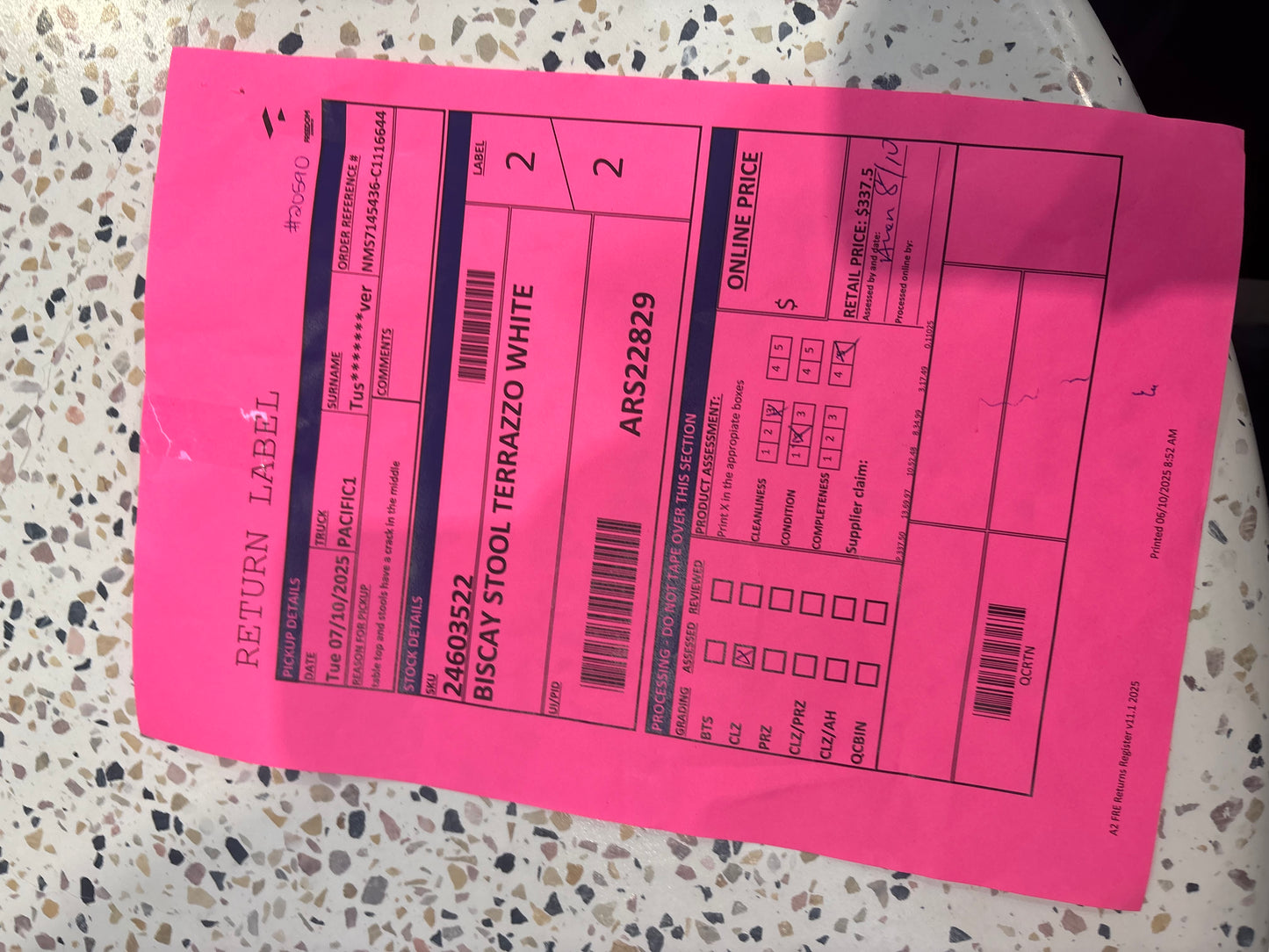 NZ CLZ20211 Brixton Outdoor Bistro Dining Table & 2x Biscay Stools