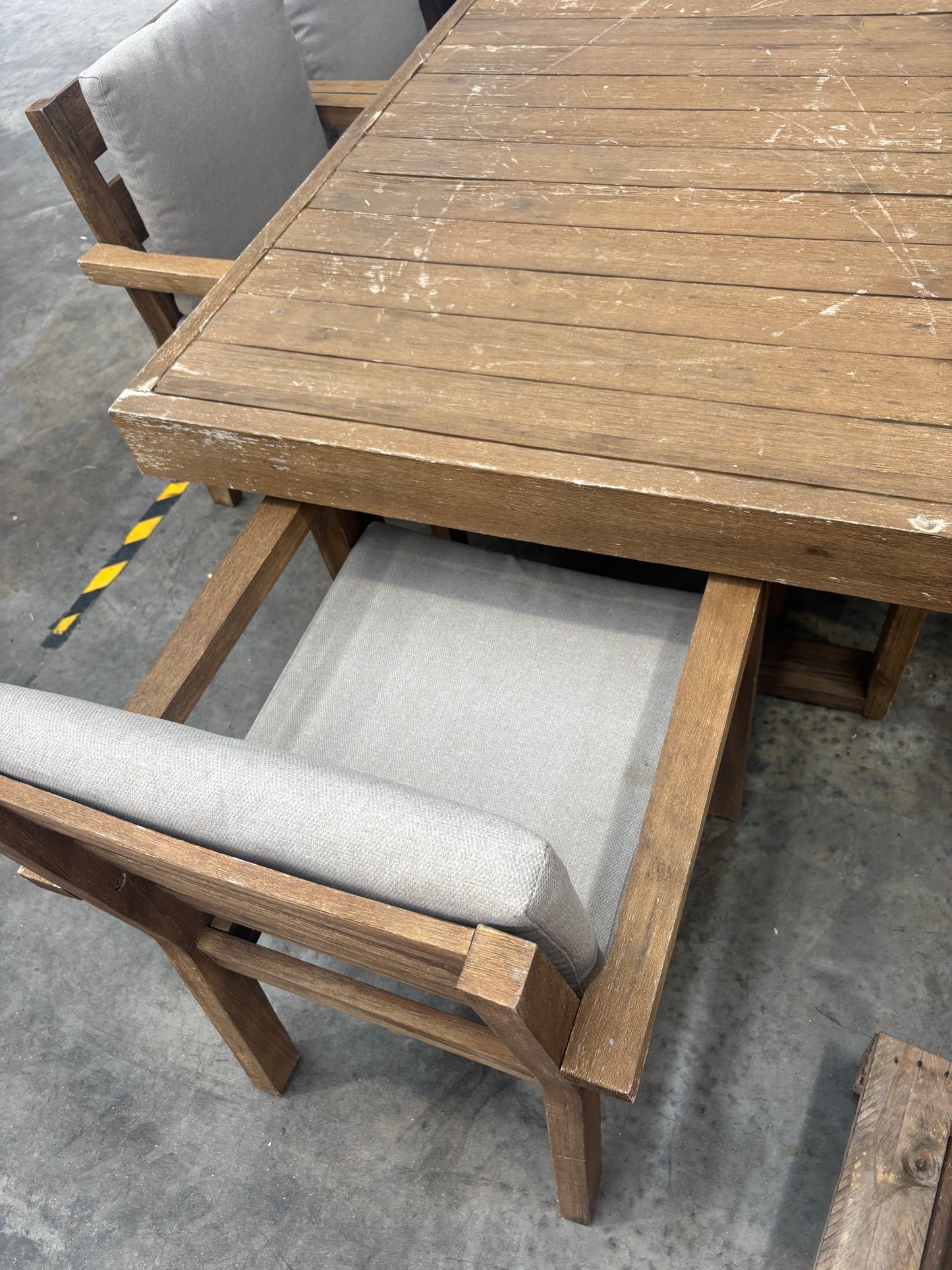 NZ CLZ20218 Cannes Outdoor Dining Acacia Natural MKII 9pc Set