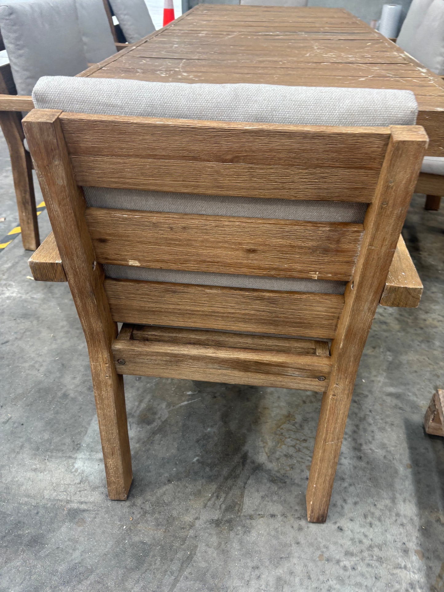 NZ CLZ20218 Cannes Outdoor Dining Acacia Natural MKII 9pc Set