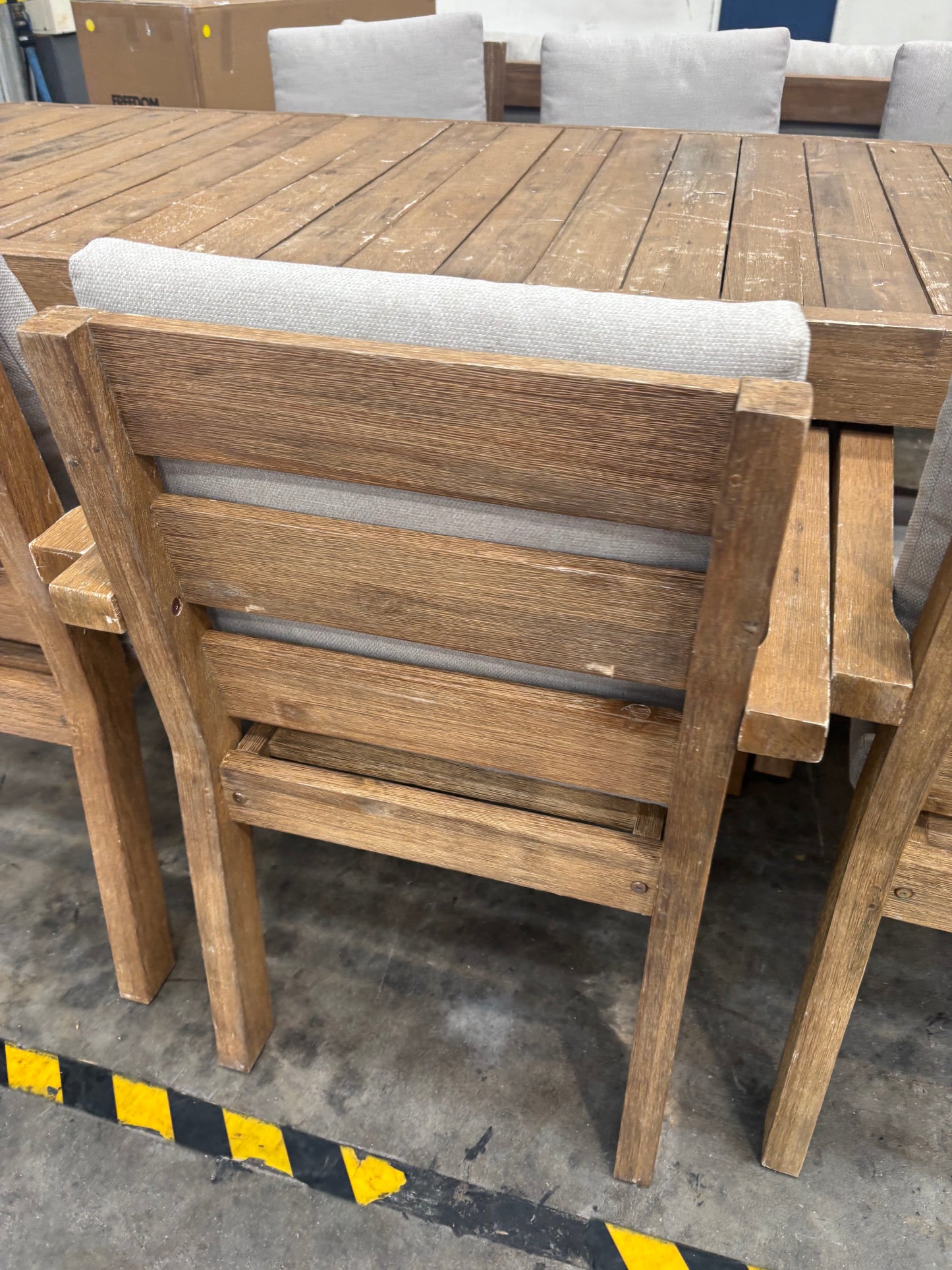 NZ CLZ20218 Cannes Outdoor Dining Acacia Natural MKII 9pc Set