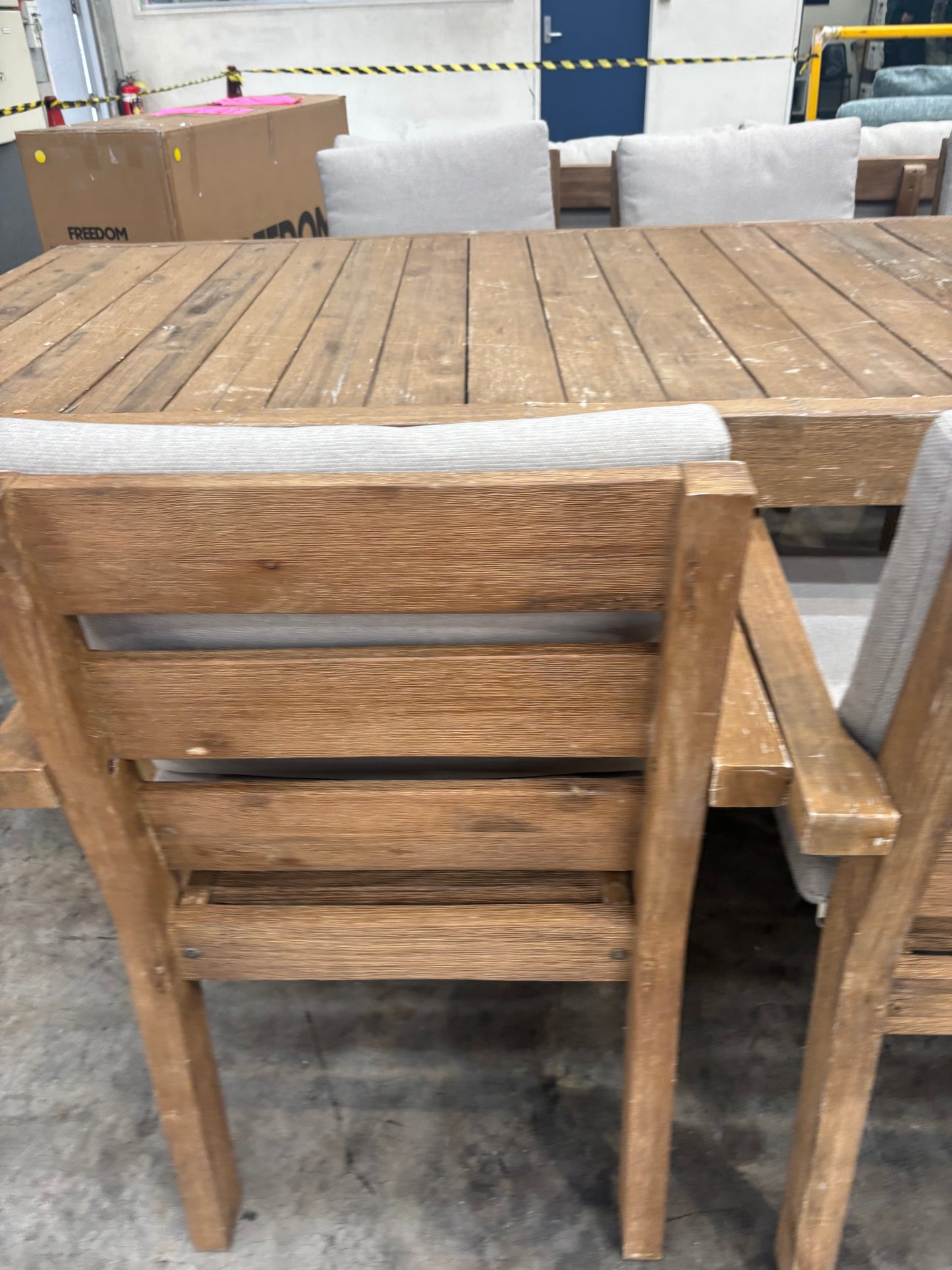 NZ CLZ20218 Cannes Outdoor Dining Acacia Natural MKII 9pc Set